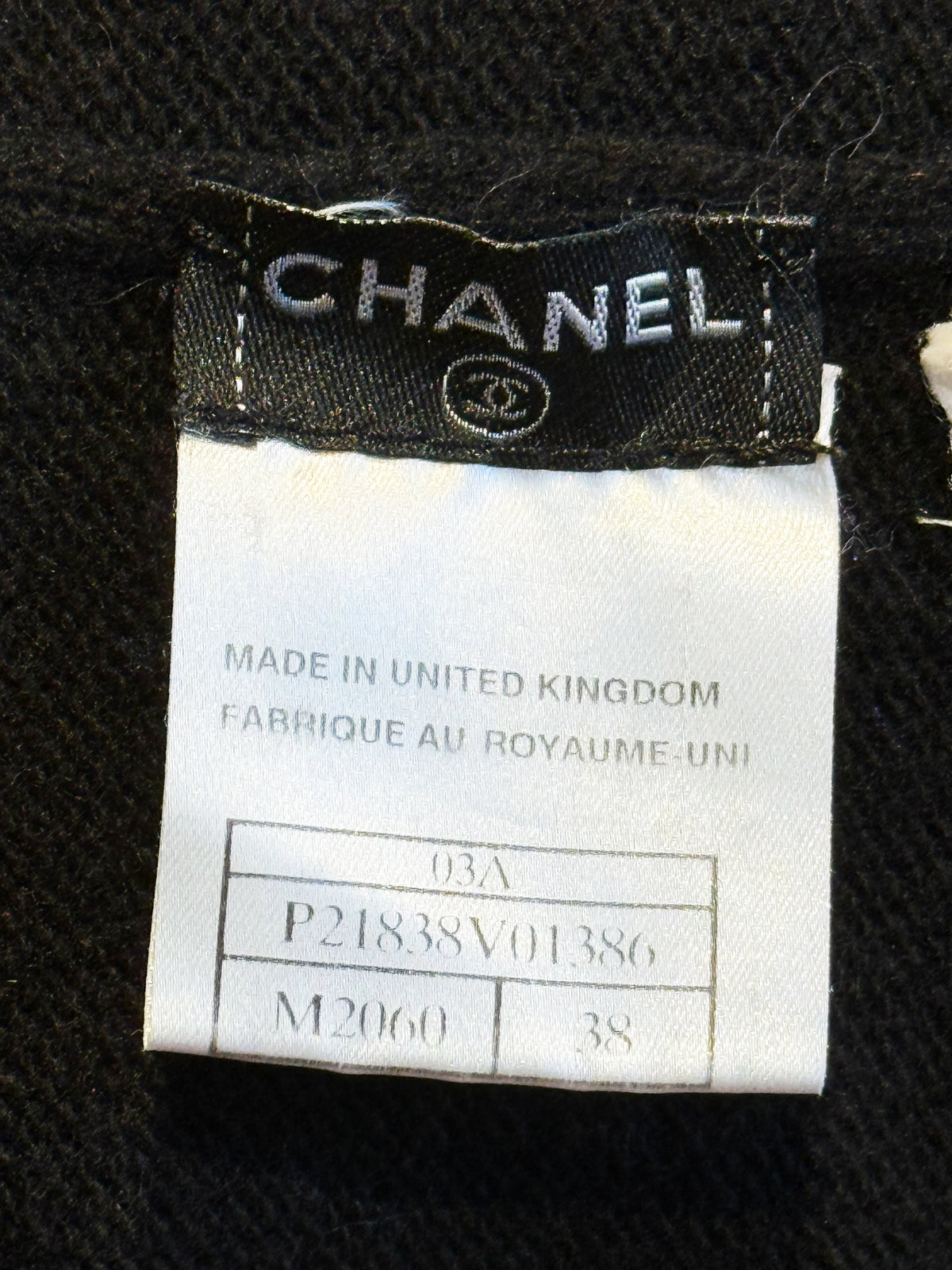 Chanel FW 2003 Black and Yellow Knitted Cashmere Cardigan