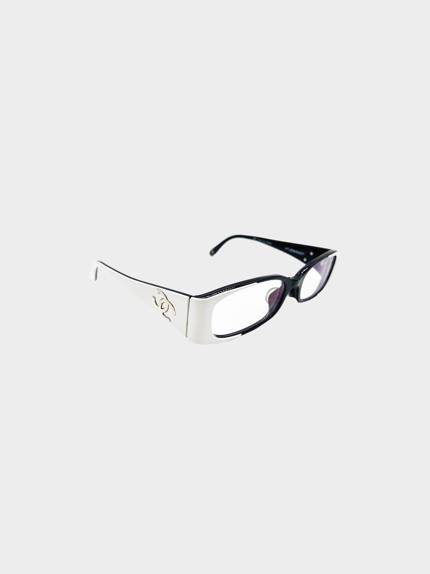 Chanel 2000s Bi-Color CC Logo Glasses