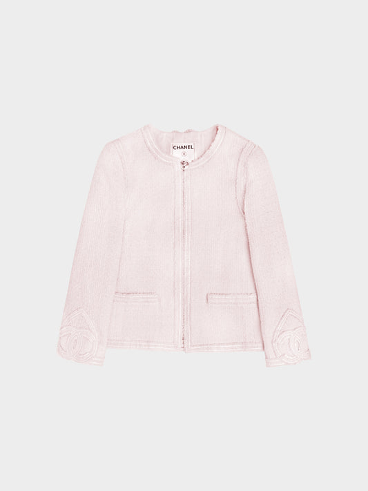 Chanel by Karl Lagerfeld Resort 2009 Light Pink Wool Tweed Jacket