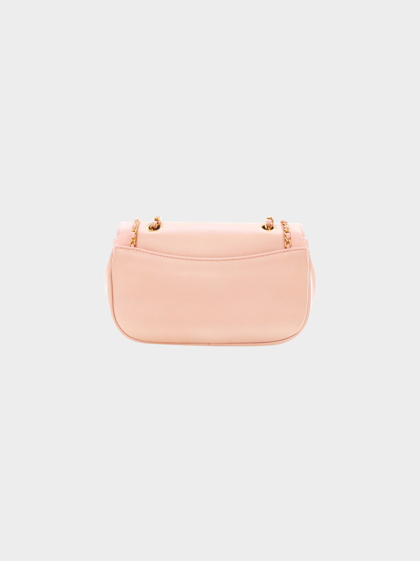 Chanel Mid-2019 Pink Caviar Charm Mini Flap Bag