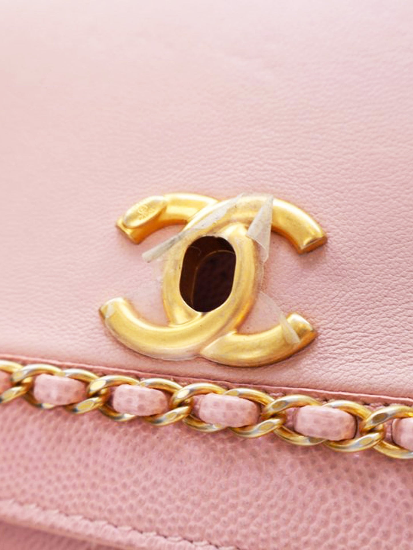 Chanel Mid-2019 Pink Caviar Charm Mini Flap Bag