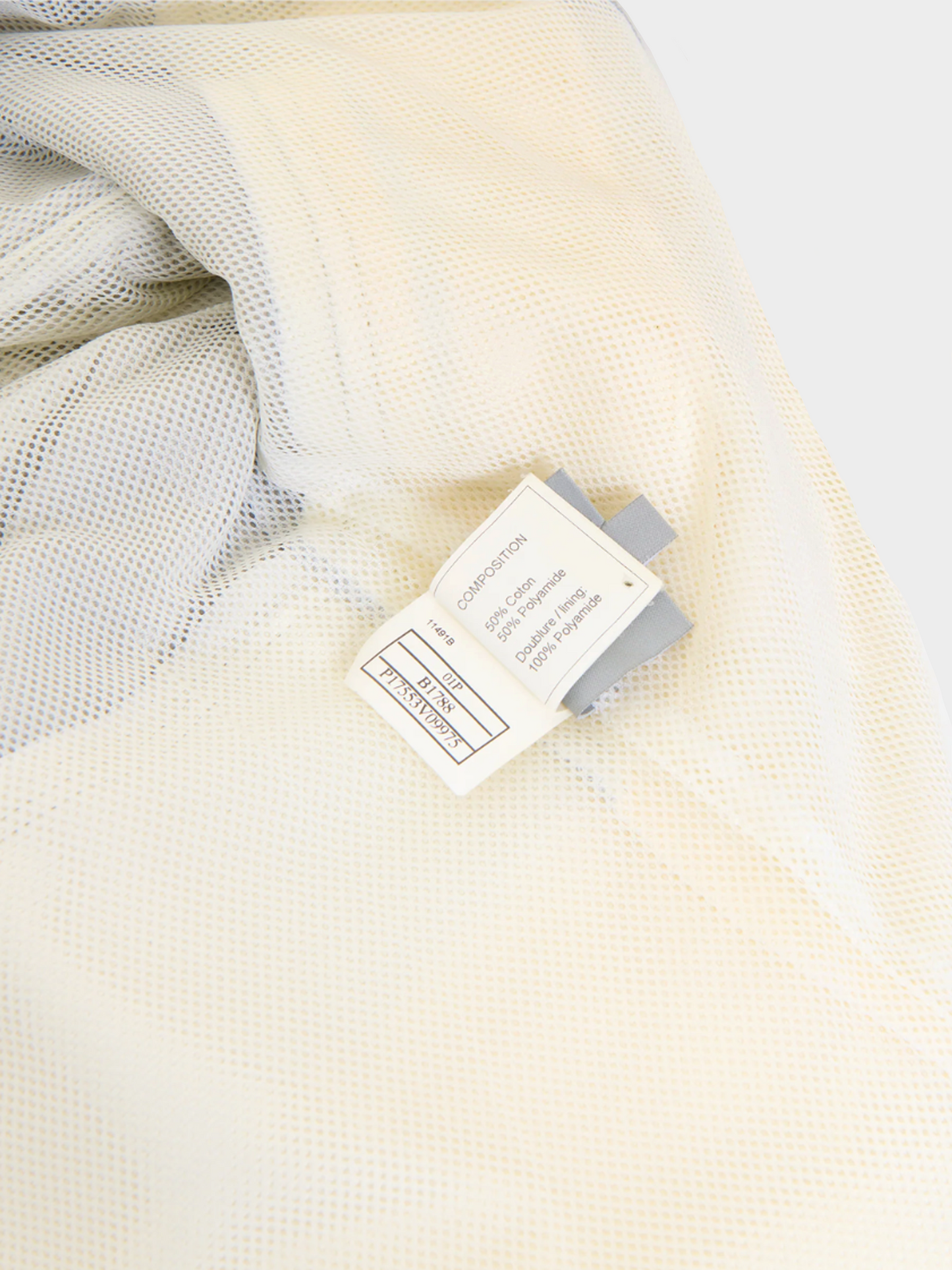 Chanel by Karl Lagerfeld FW 2001 Dove Gray and White Zip-up Sport Jacket
