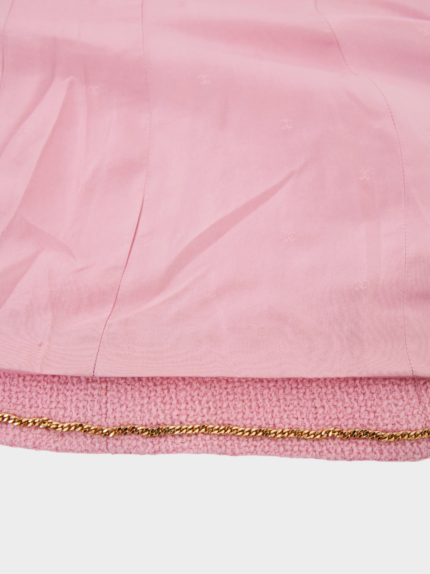Chanel by Karl Lagerfield SS 1992 Pink Wool Tailleur Set