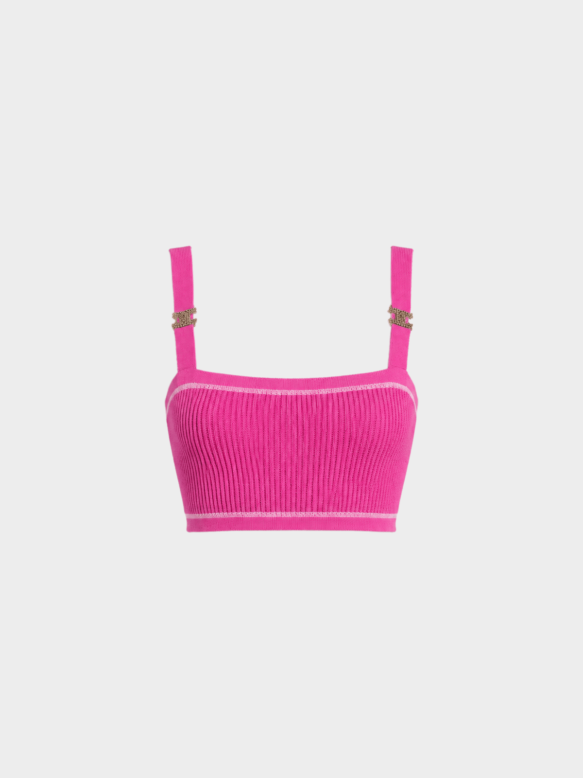 Chanel 2020s Pink Logo Cropped Top