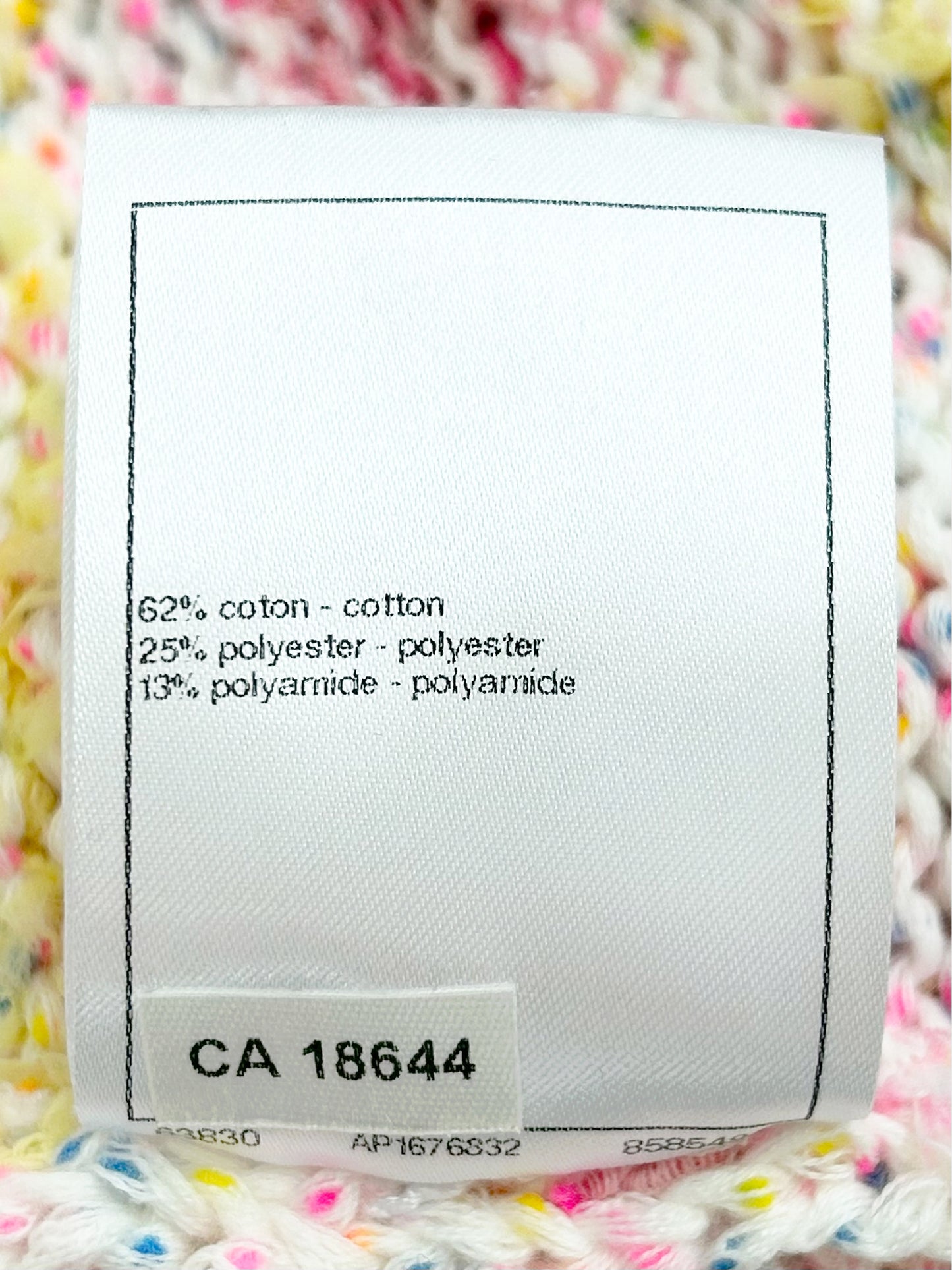 Chanel Resort 2024 LOVE COCO Cotton Candy Striped Knit Jacket