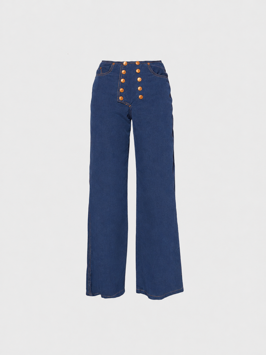 Jean Paul Gaultier 1990s Indigo Sailor Jeans