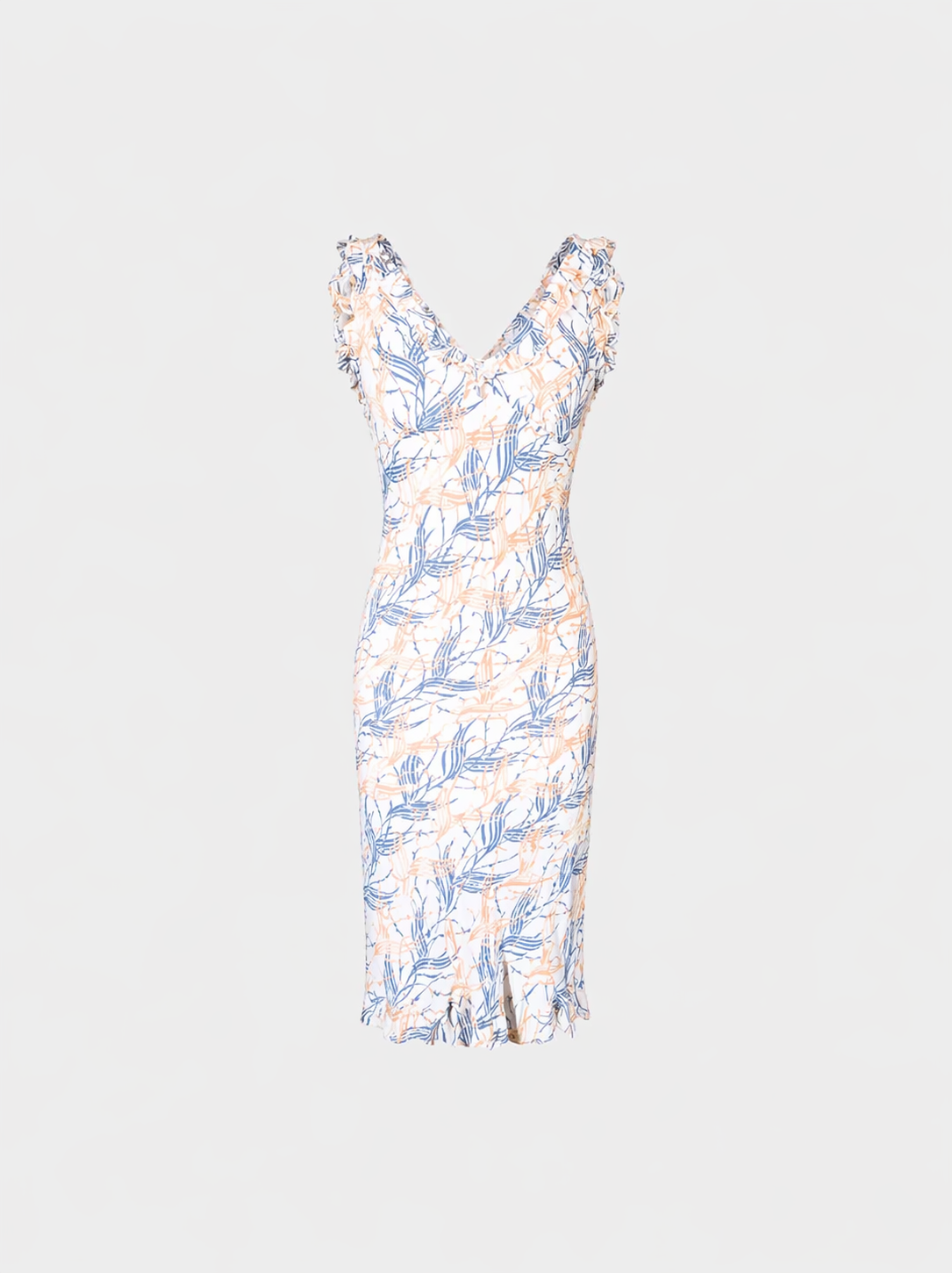 Chloé SS 1999 by Stella McCartney Printed Ruffle Dress