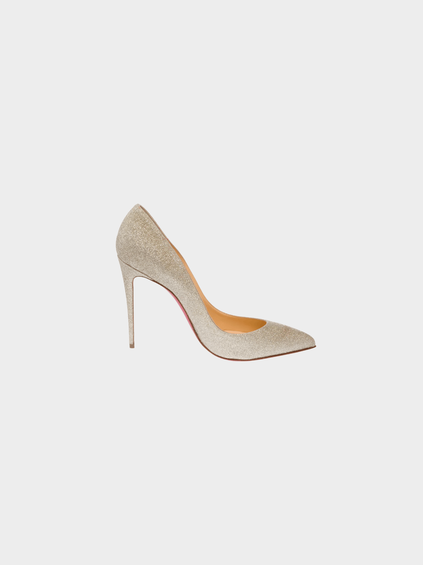 Christian Louboutin 2010s Pigalle Gold Leather Pumps