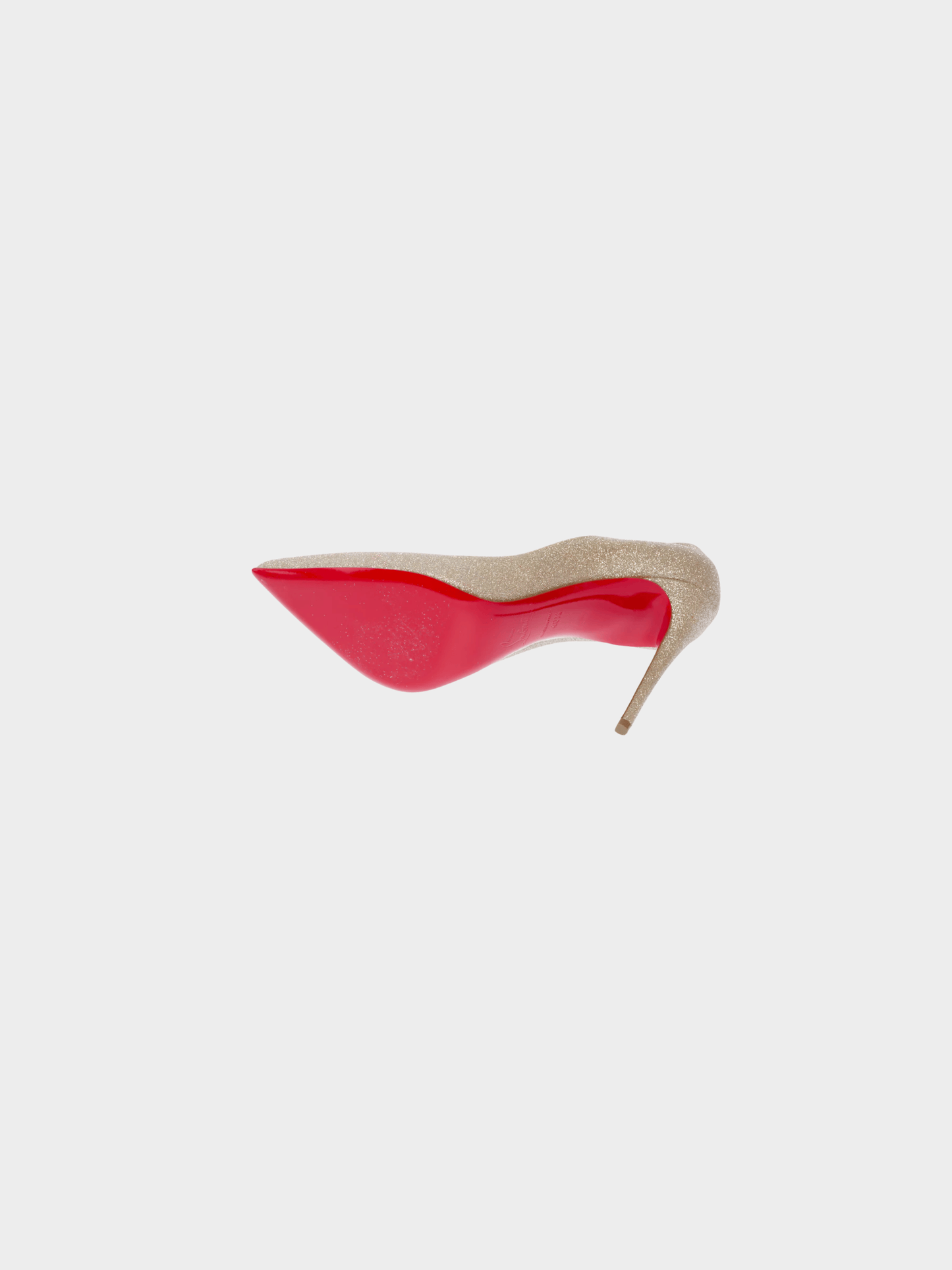Christian Louboutin 2010s Pigalle Gold Leather Pumps