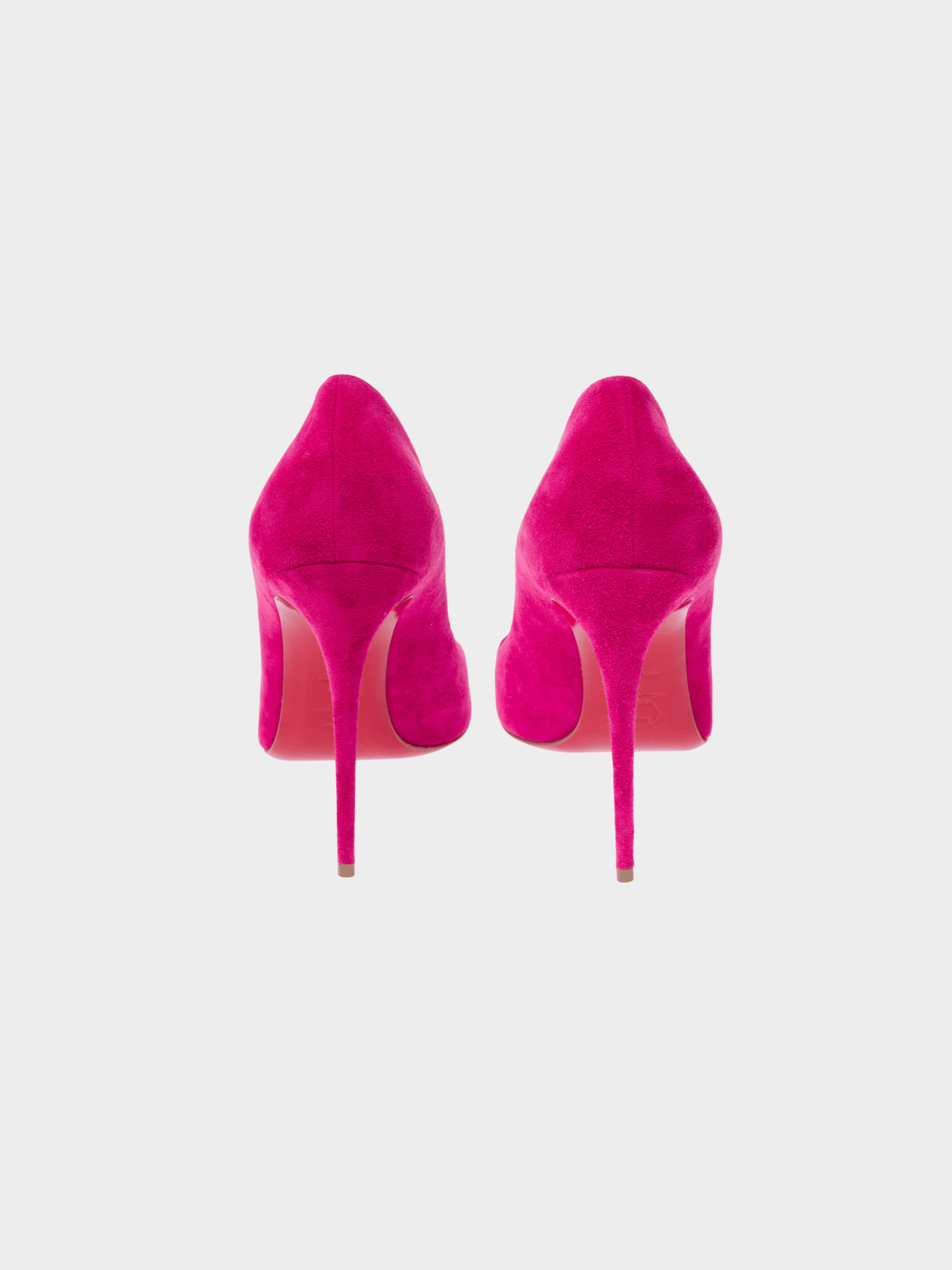 Christian Louboutin 2010s Pigalle Pink Suede Pumps