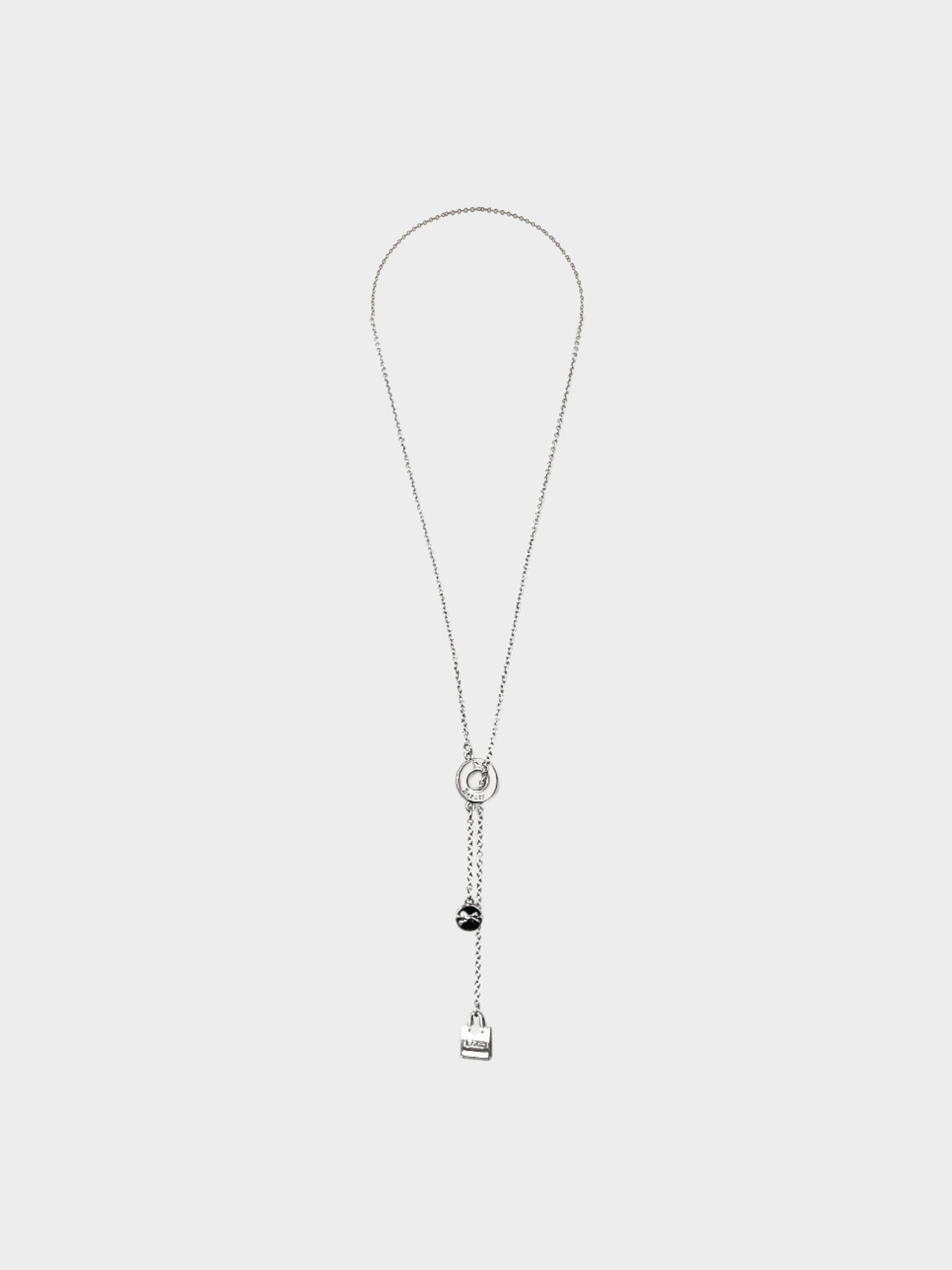 Christian Dior 2000s Logo Charm Necklace