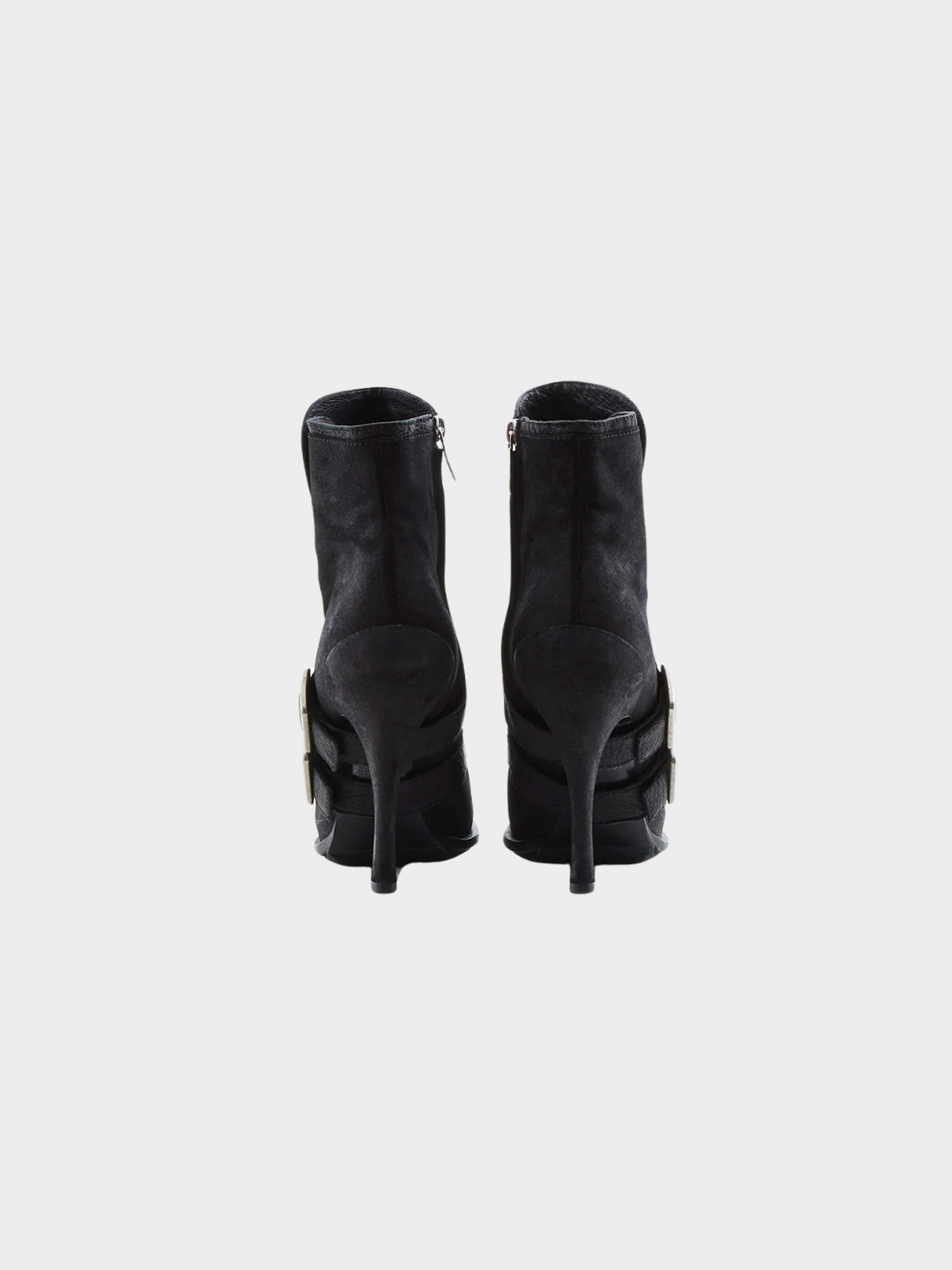 Christian Dior SS 2010 Black Leather Ankle Boots