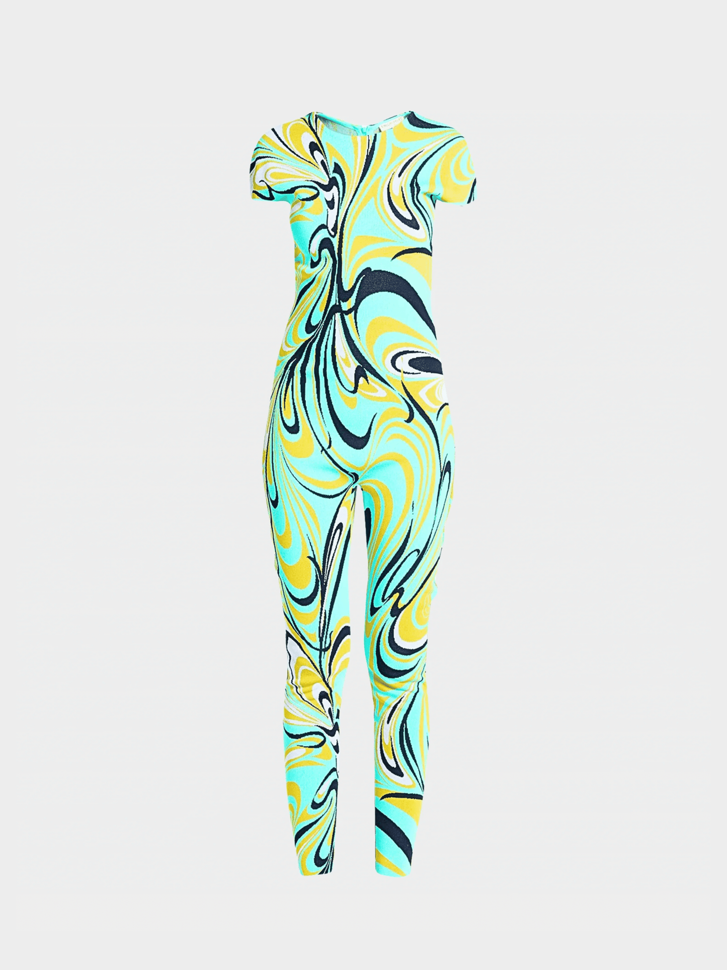 Emilio Pucci 2010s Green Graphic Print Jumpsuit