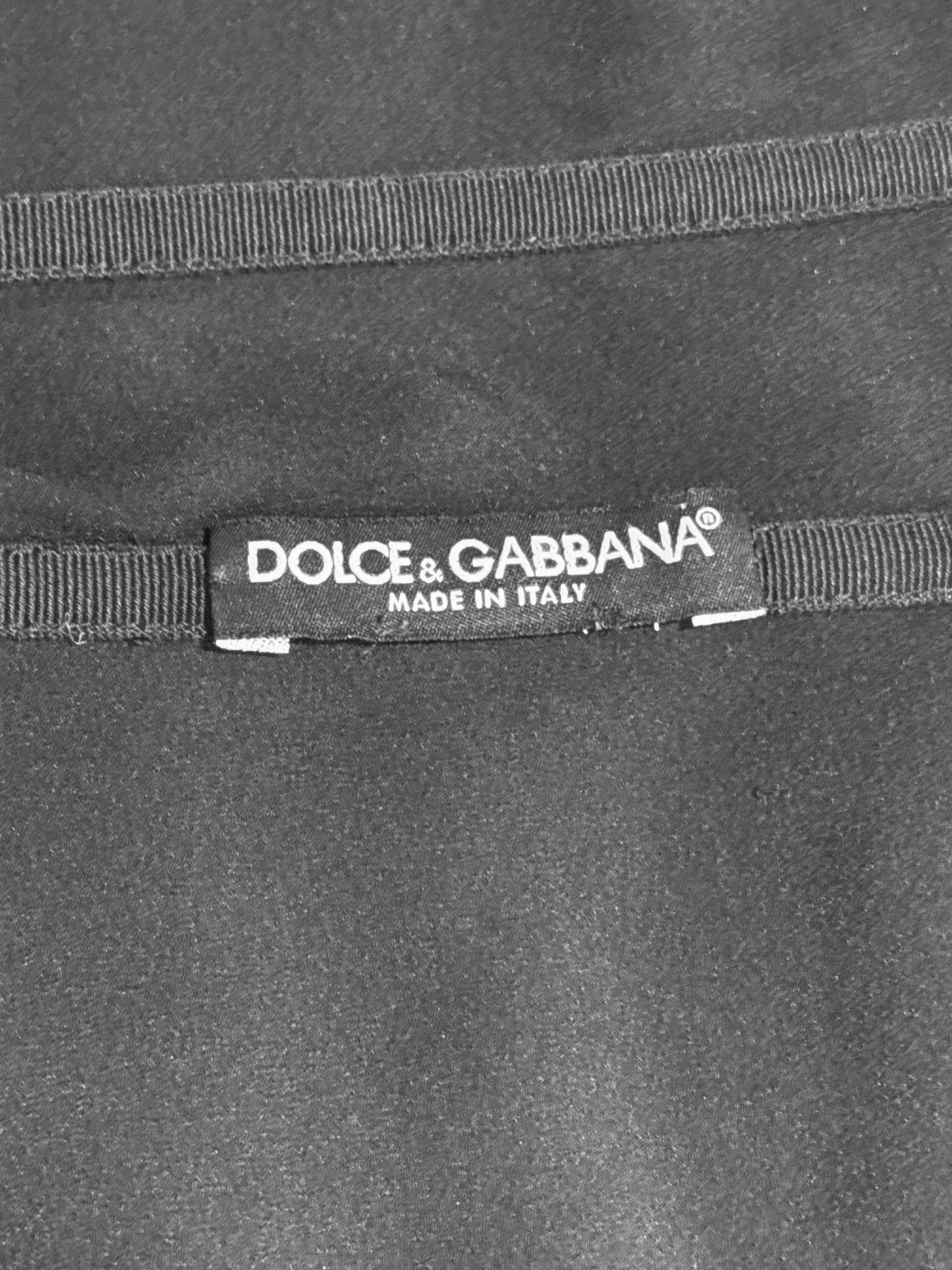 Dolce and Gabbana 2010s Black Lace Fitted Long Dress