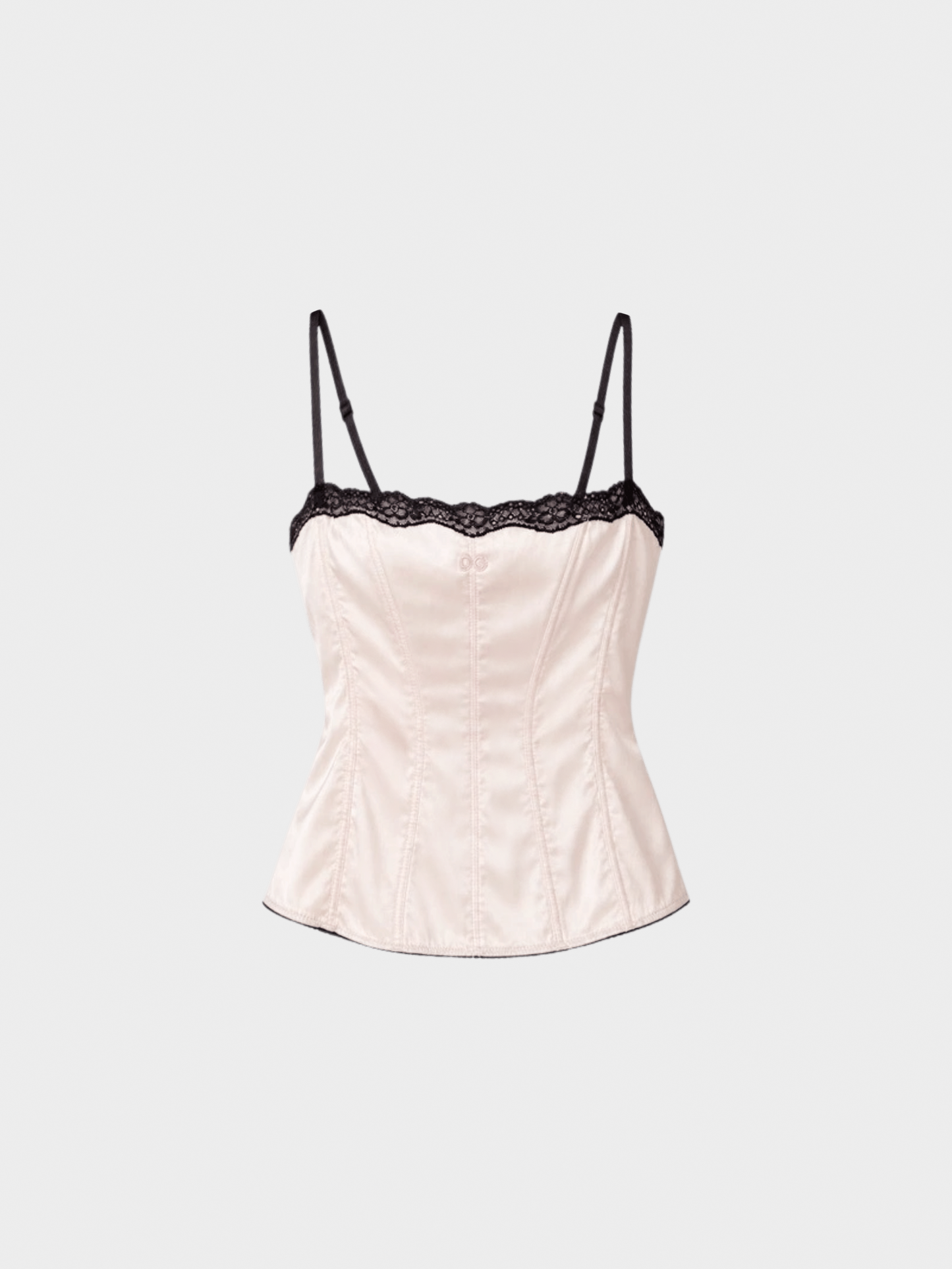 Dolce and Gabbana 2000s Light Blush Silk Corset Top