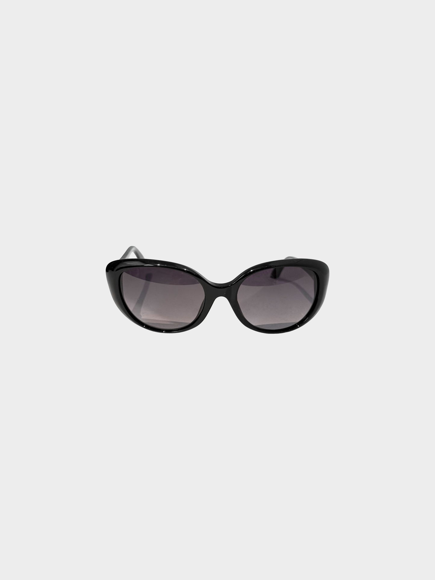 Christian Dior 2000s Black Baby Manege Cat Eye Sunglasses