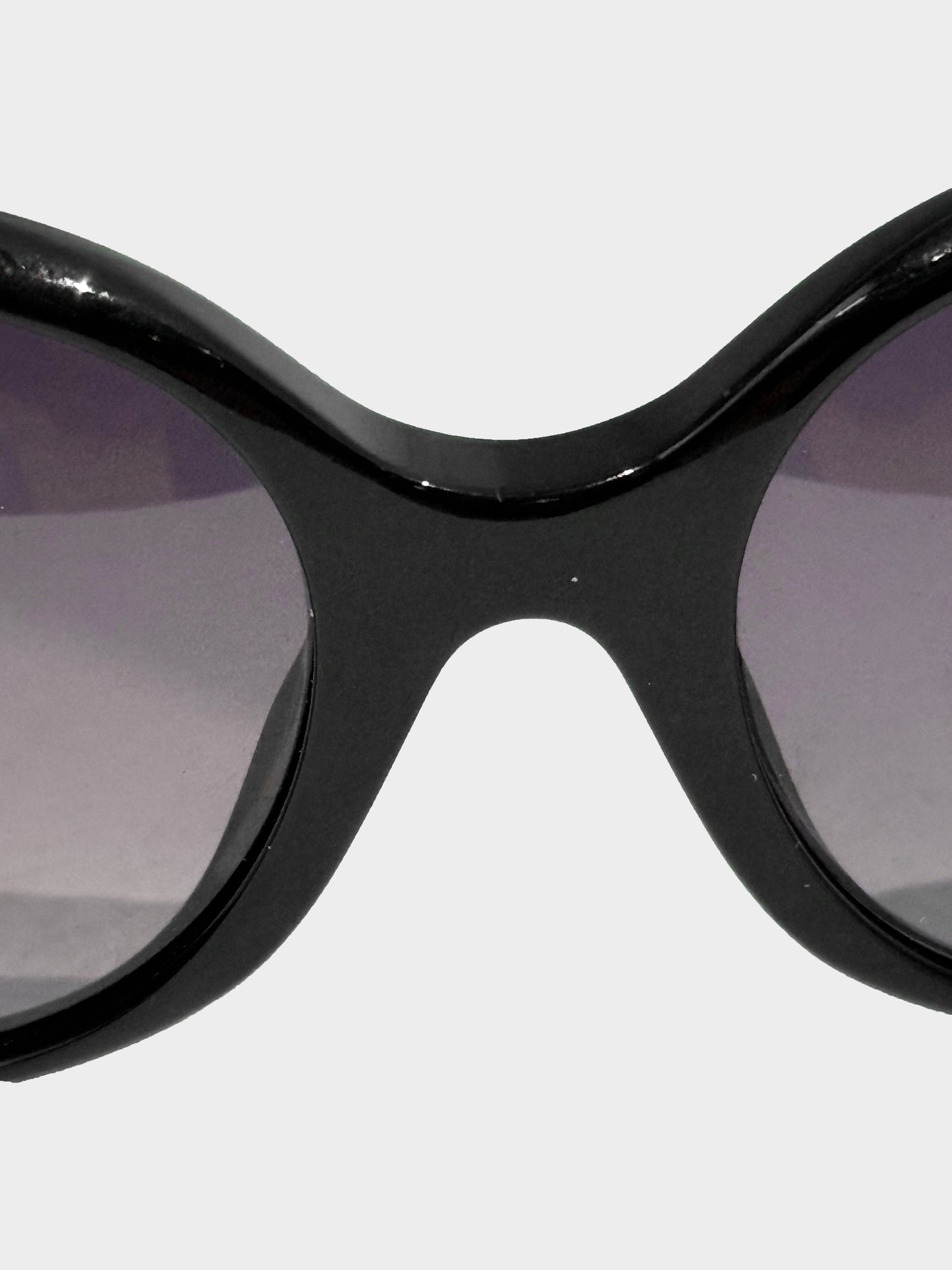Christian Dior 2000s Black Baby Manege Cat Eye Sunglasses