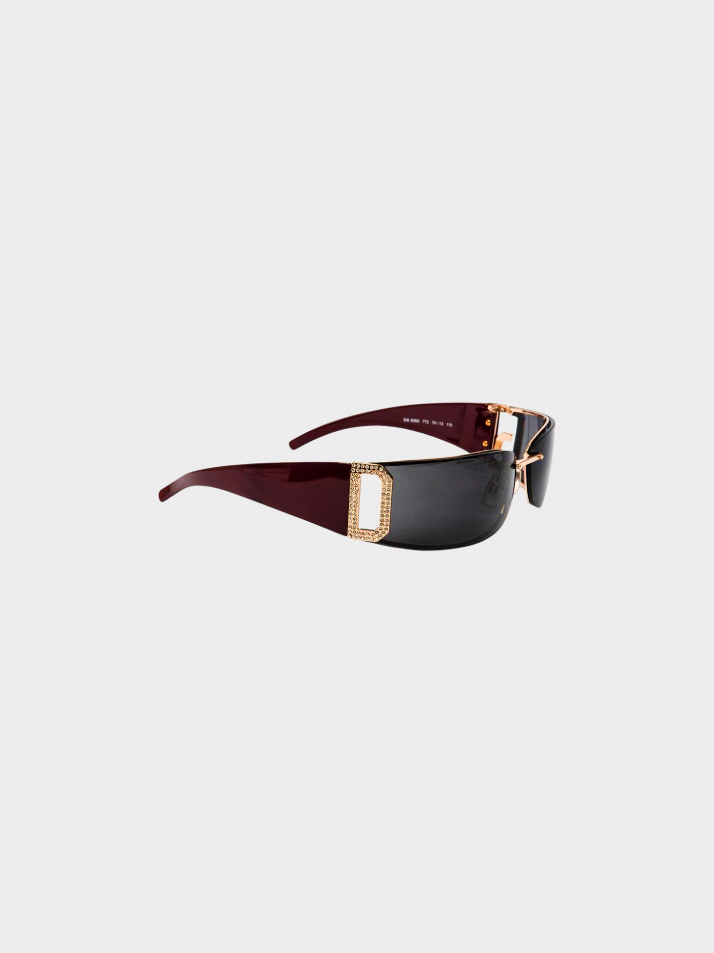 Dolce and Gabbana 2000s Brown DG Logo Sunglasses