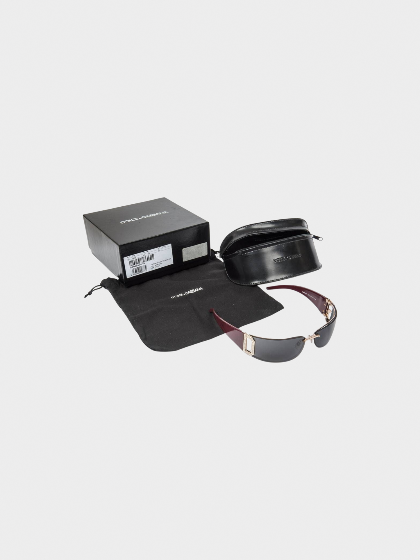 Dolce and Gabbana 2000s Brown DG Logo Sunglasses