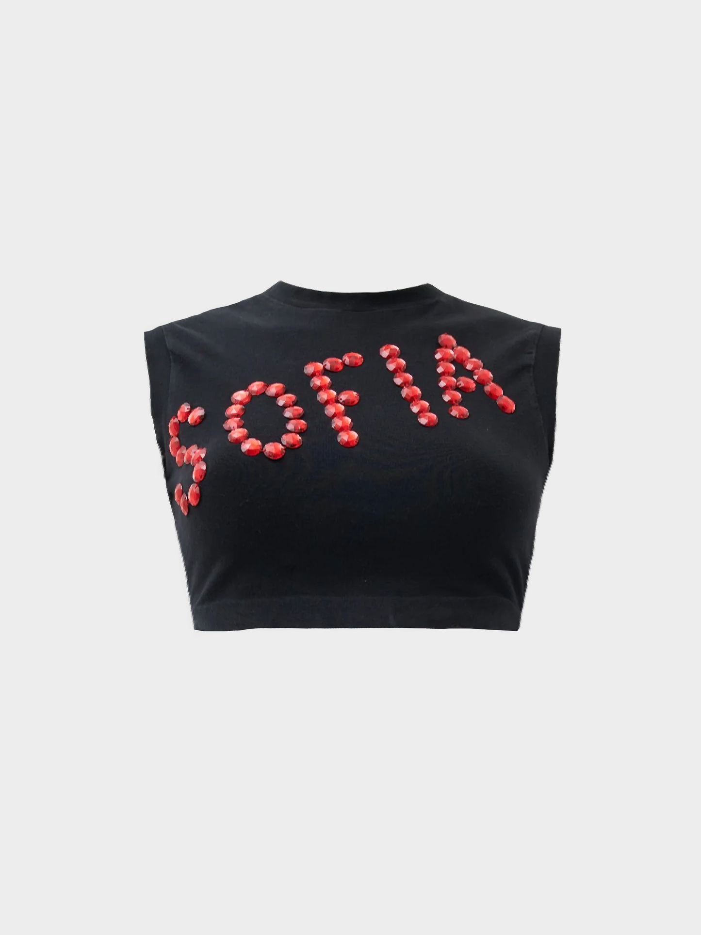 Dolce & Gabbana SS 1992 Black “SOFIA” Embellished Top