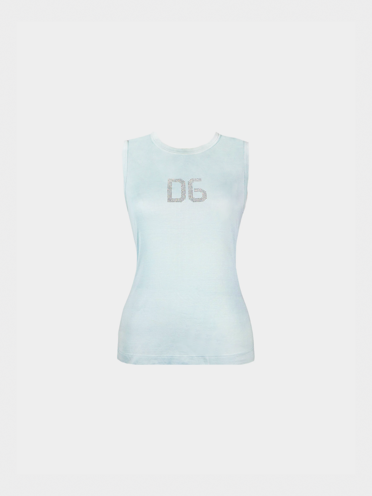 Dolce and Gabbana 2000s Seafoam Green Cotton Tank Top