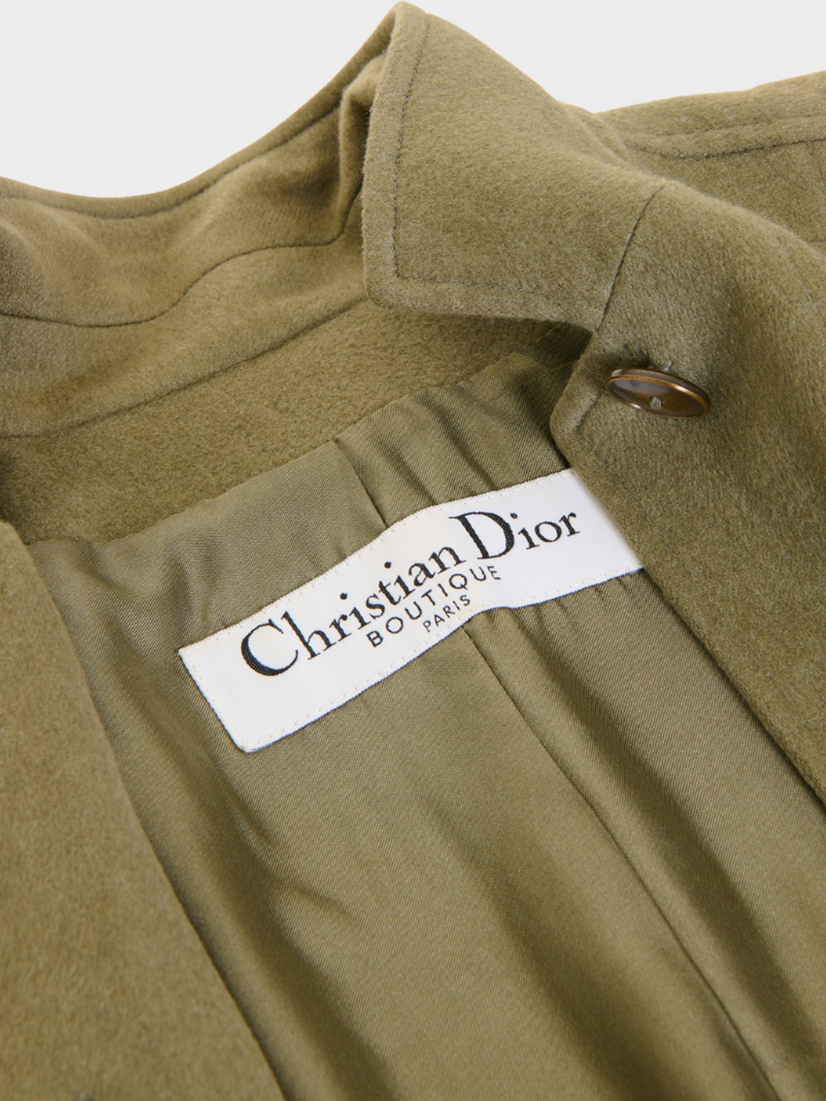 Christian Dior by John Galliano FW 2003 Khaki Cachemire Military Jacket and Cargo Pants Set