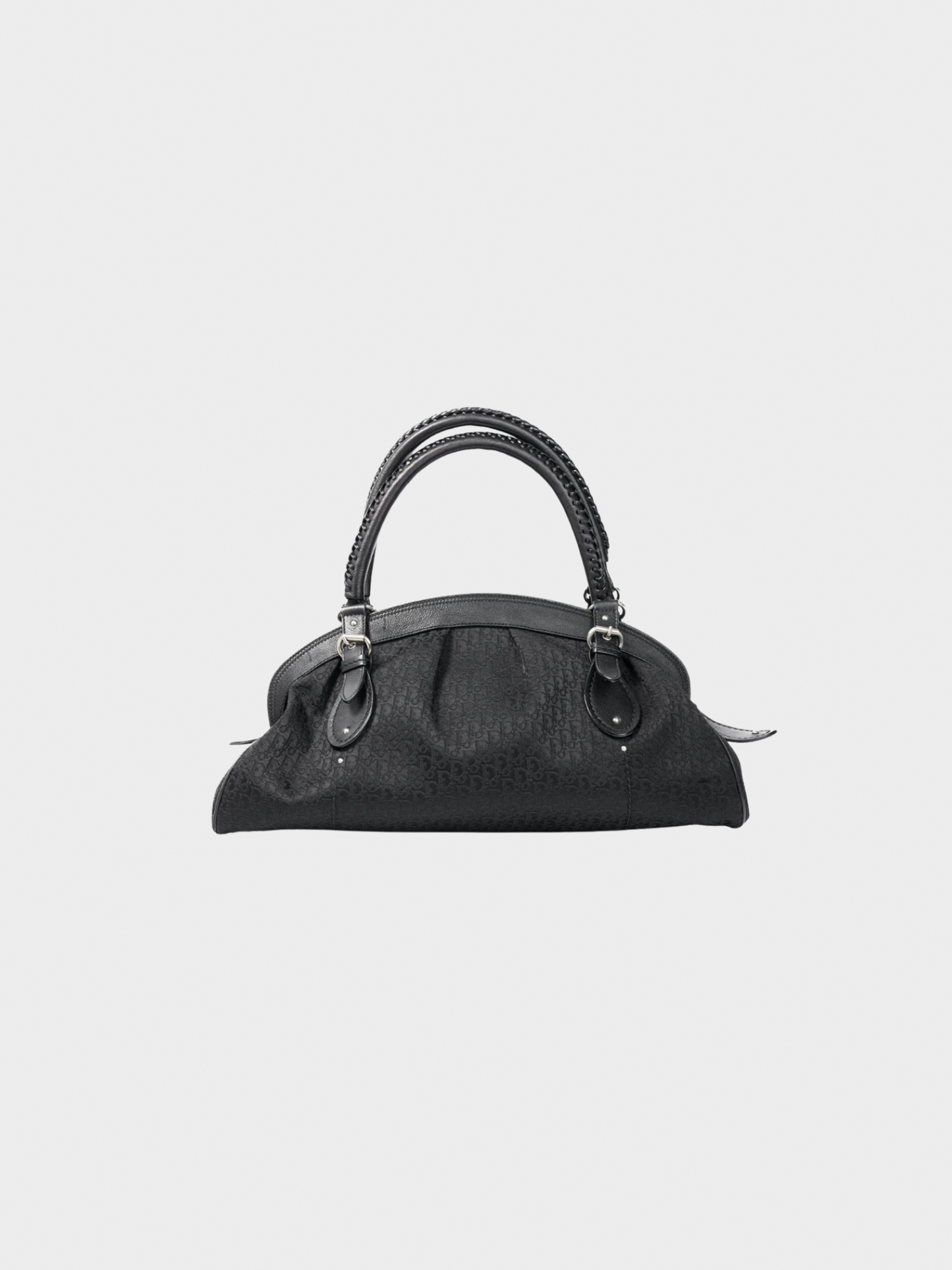 Christian Dior 2006 Black My Dior Logo-Jacquard Frame Bag