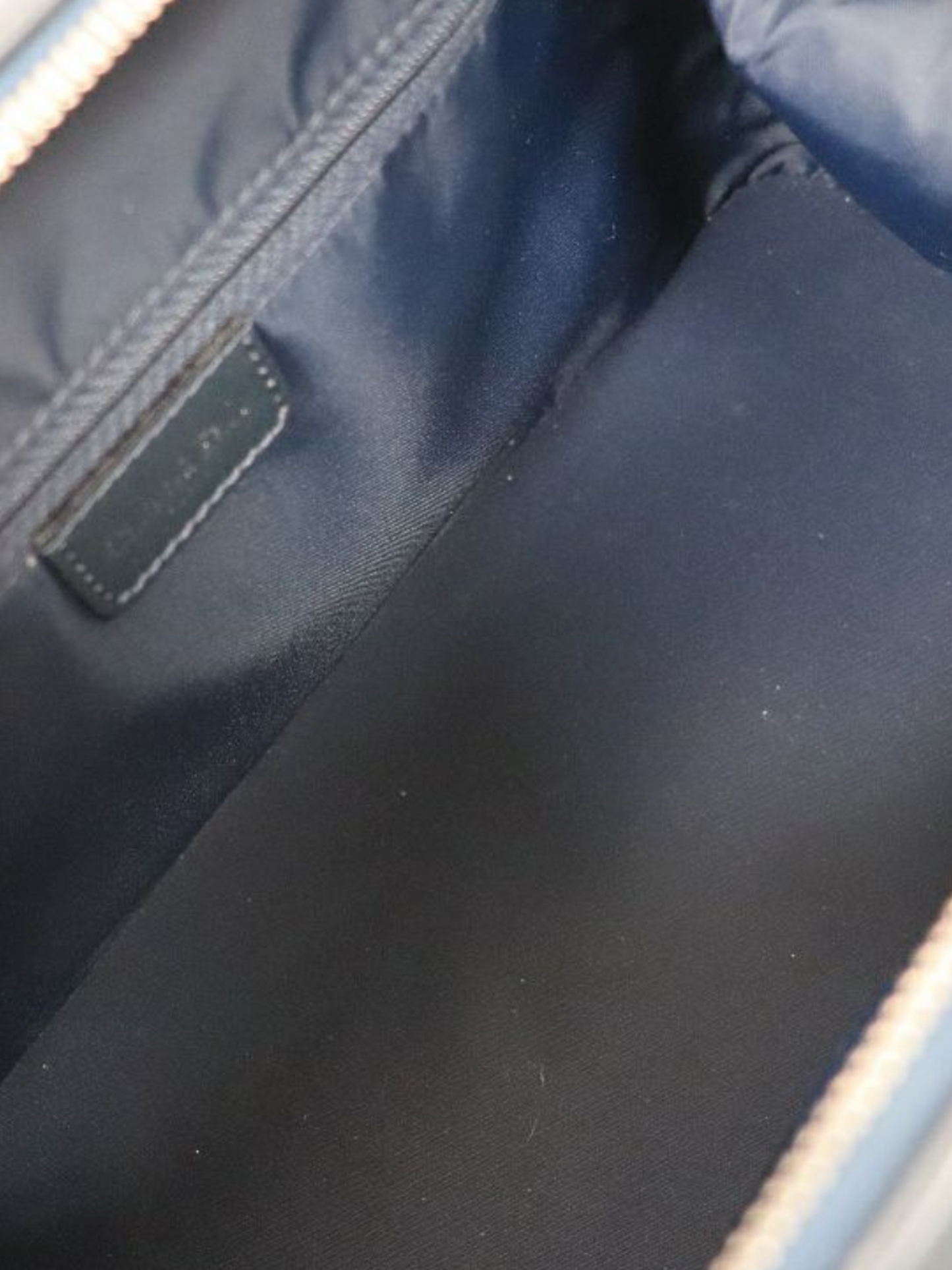 Christian Dior 2000s Navy Canvas Monogram Trotter Handbag