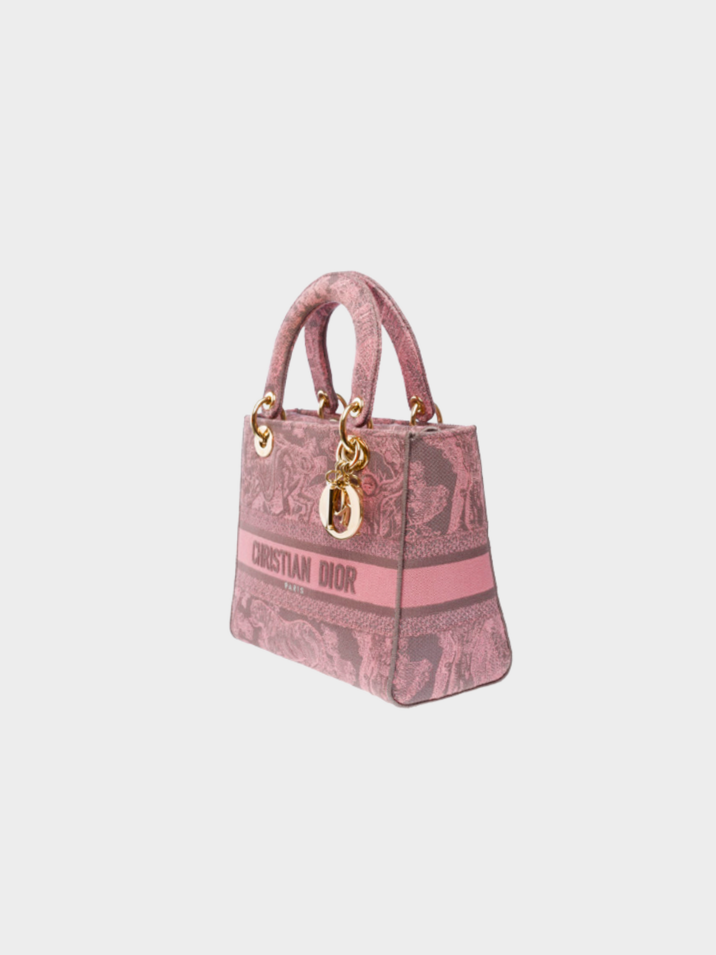 Christian Dior Cruise 2022 Lady D-lite Pink Toile de Jouy Reverse Motif Bag