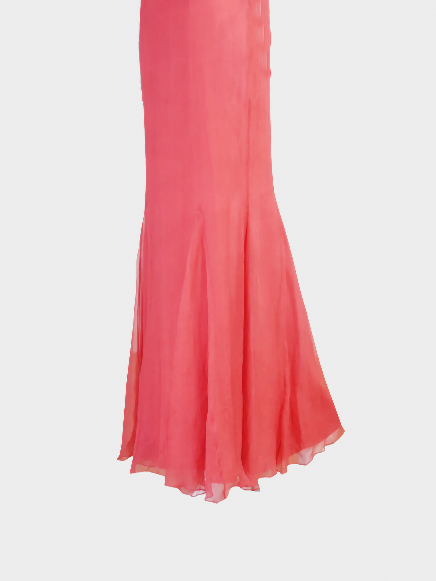 Christian Dior Cruise 2007 Coral Pink Silk Gown