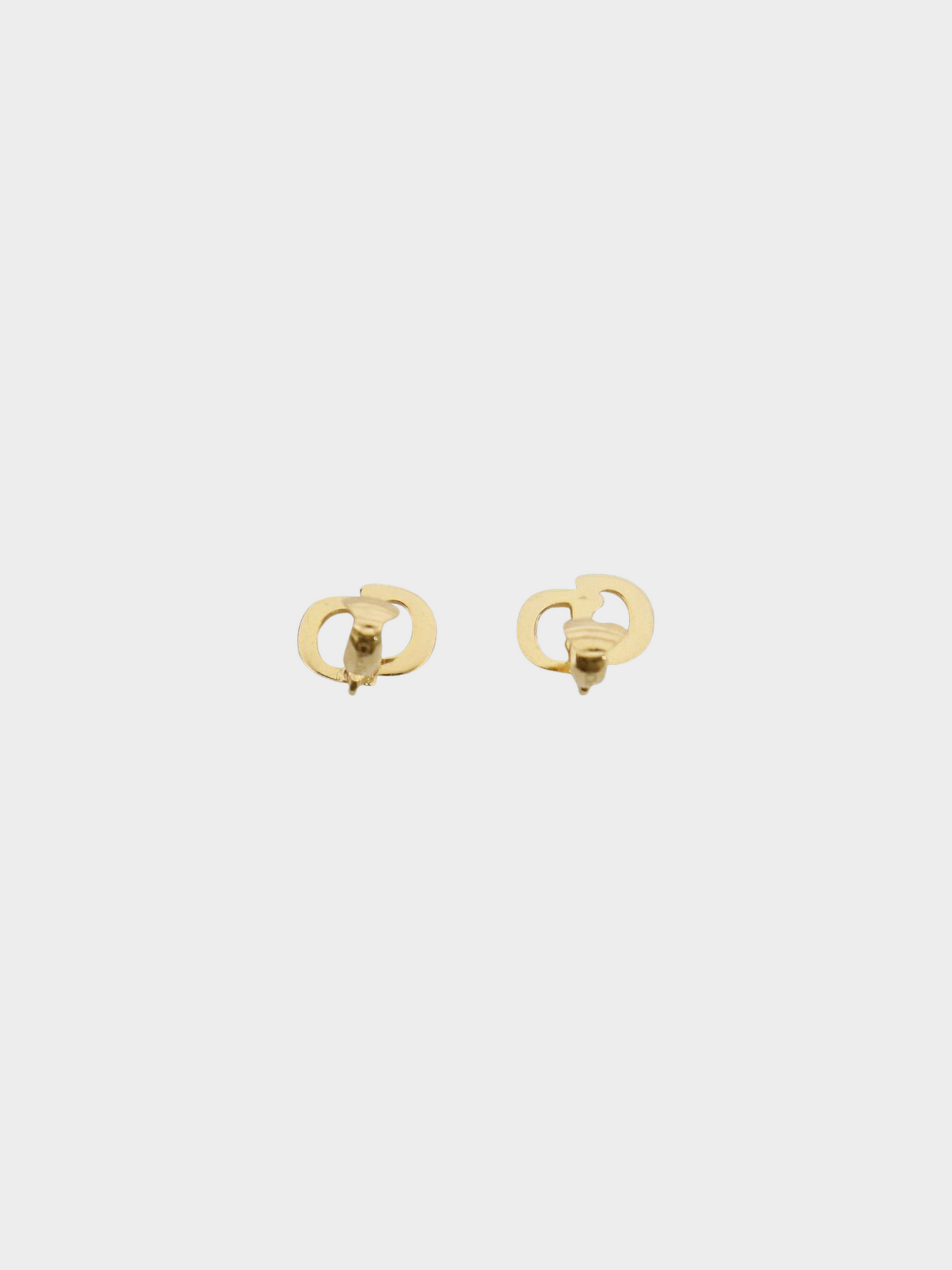 Christian Dior 2000s "CD" Logo Clip-On Earrings
