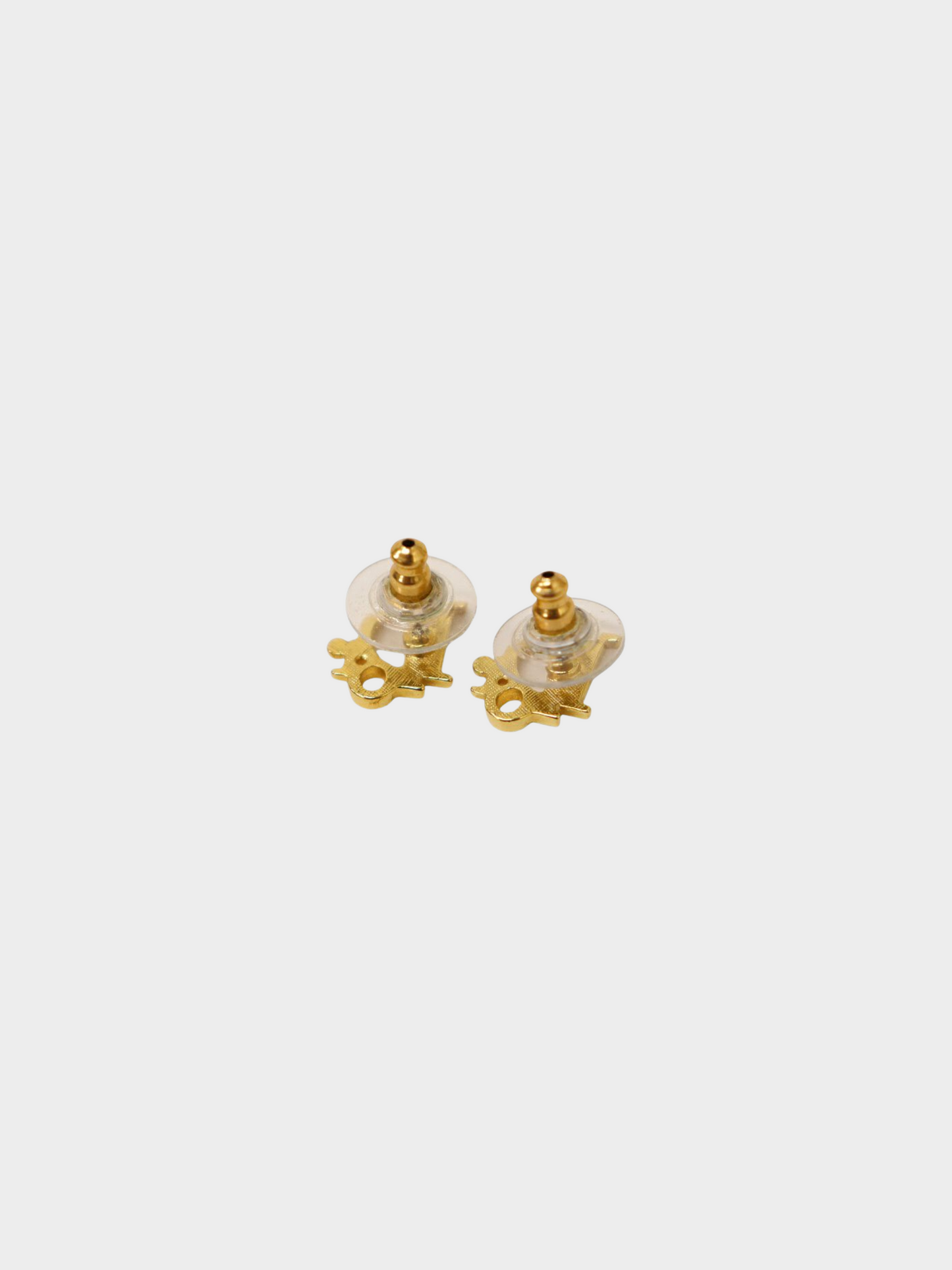 Christian Dior 2000s Gold Logo Earrings