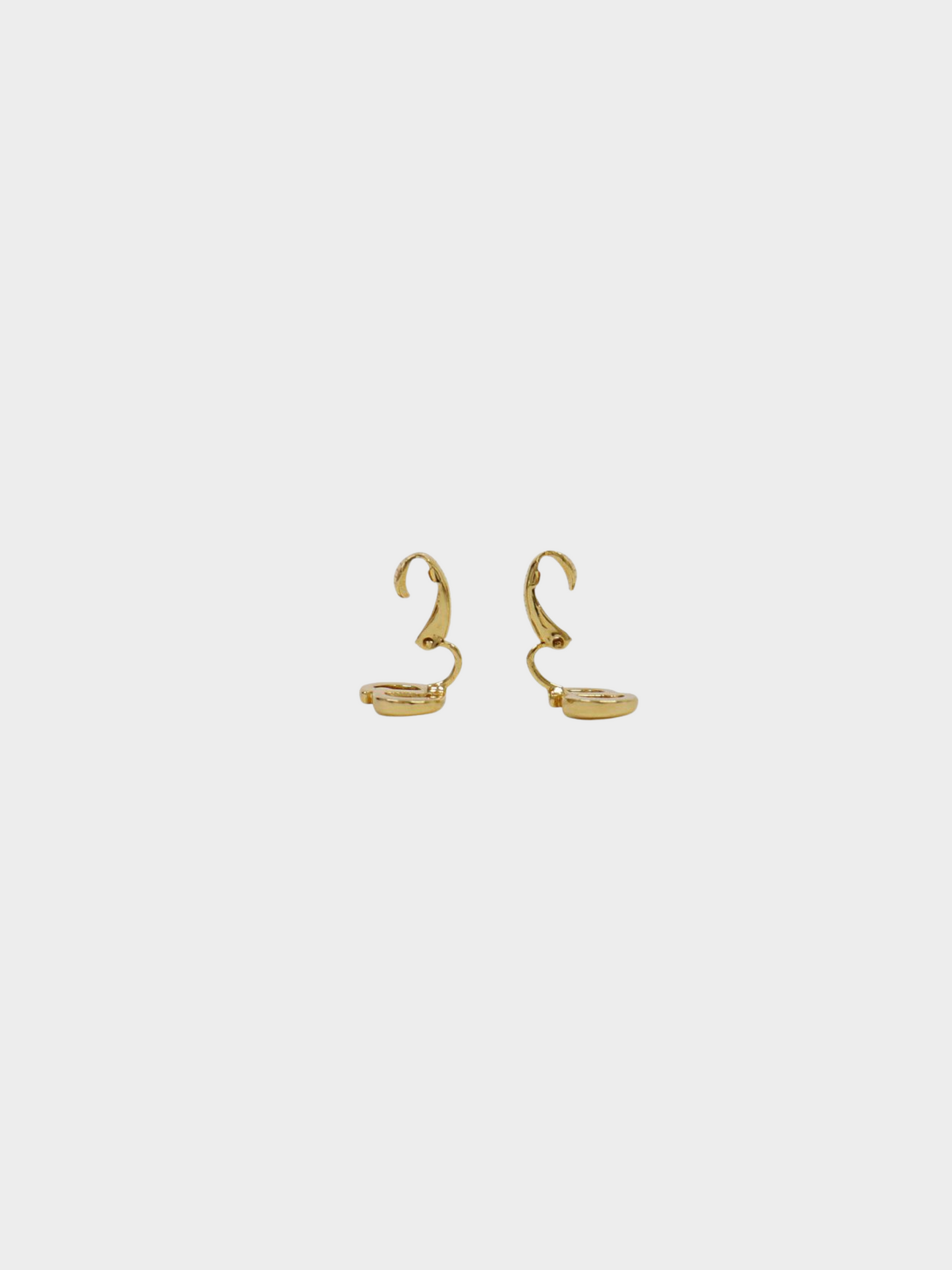 Christian Dior 2000s "CD" Logo Clip-On Earrings