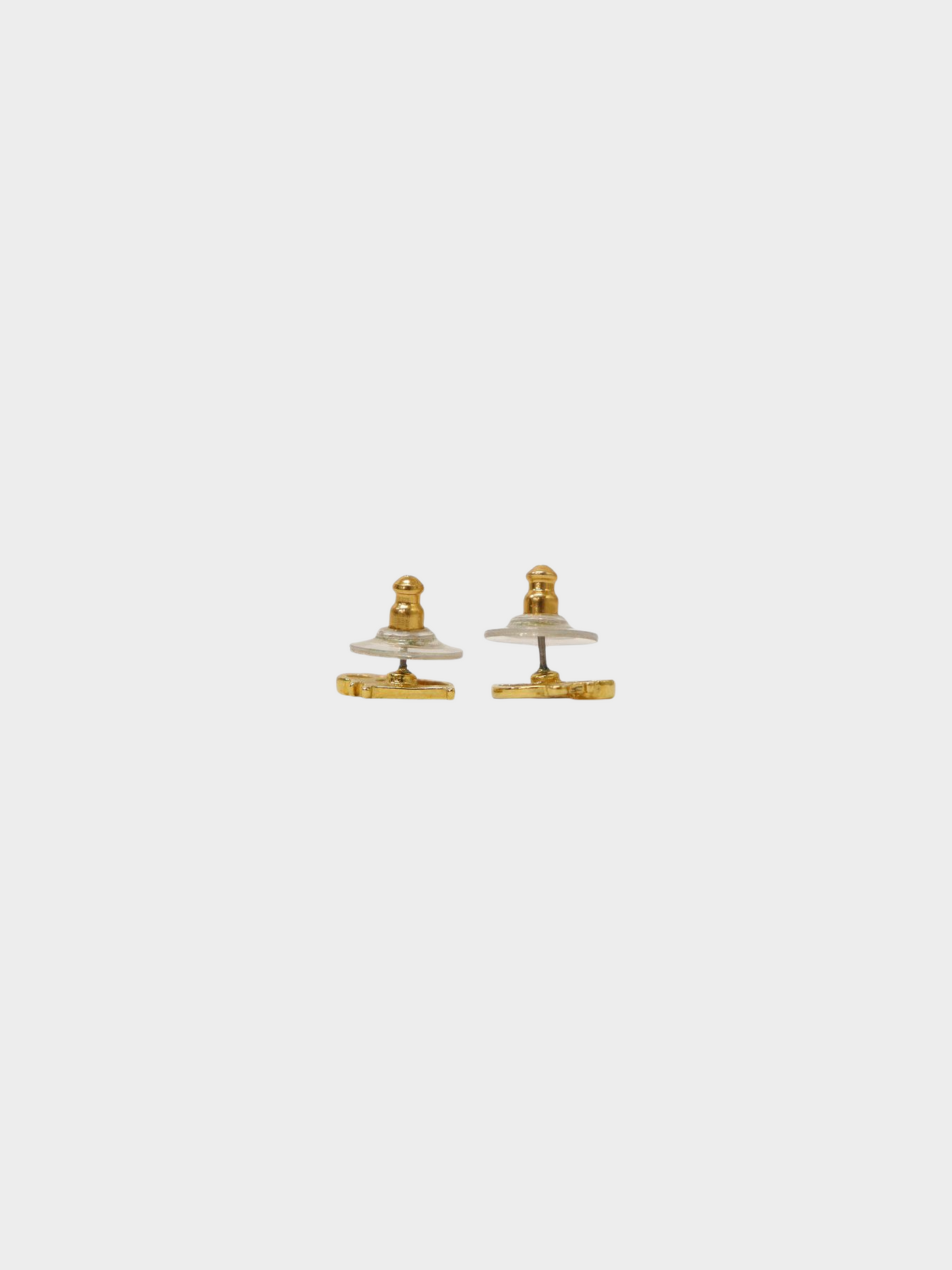 Christian Dior 2000s Gold Logo Earrings
