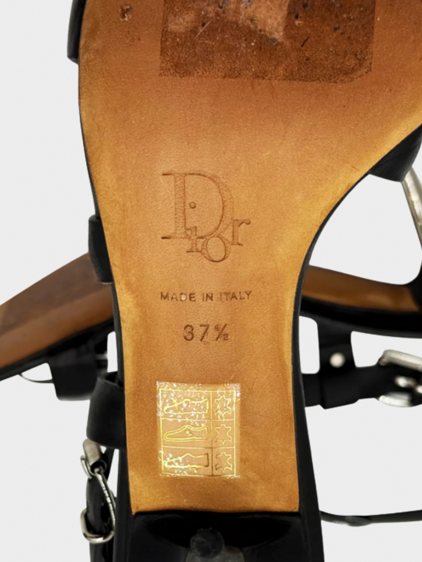 Christian Dior SS 2004 Black Hardcore Sandal