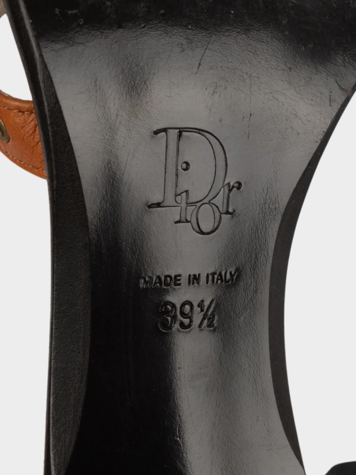 Christian Dior 2000s Brown Bridles leather pumps