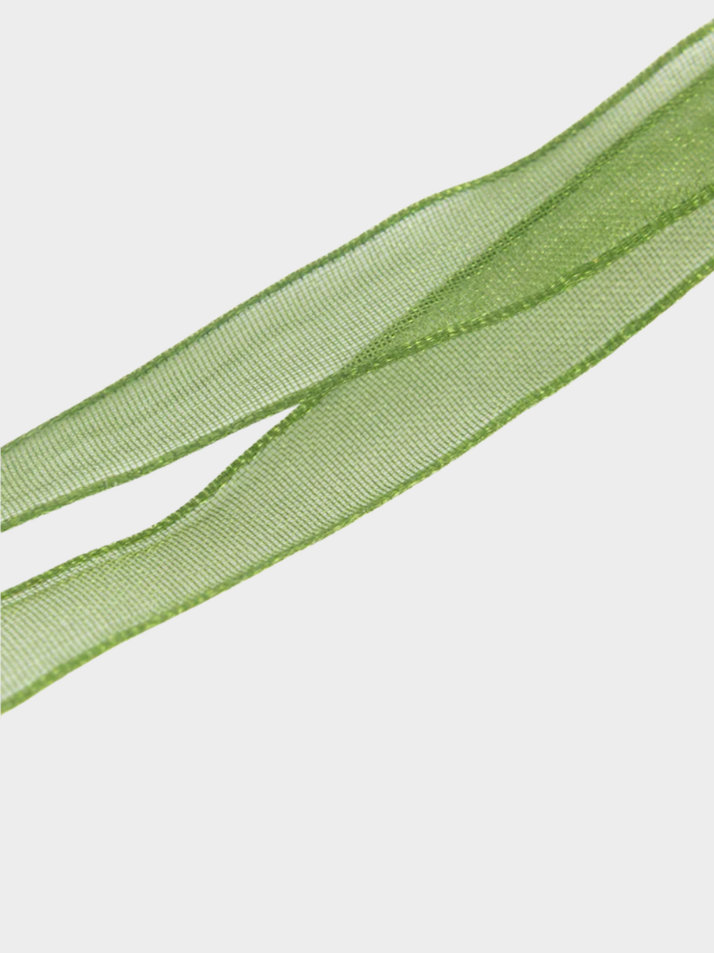 Christian Dior 1990s Green Ribbon Choker Necklace