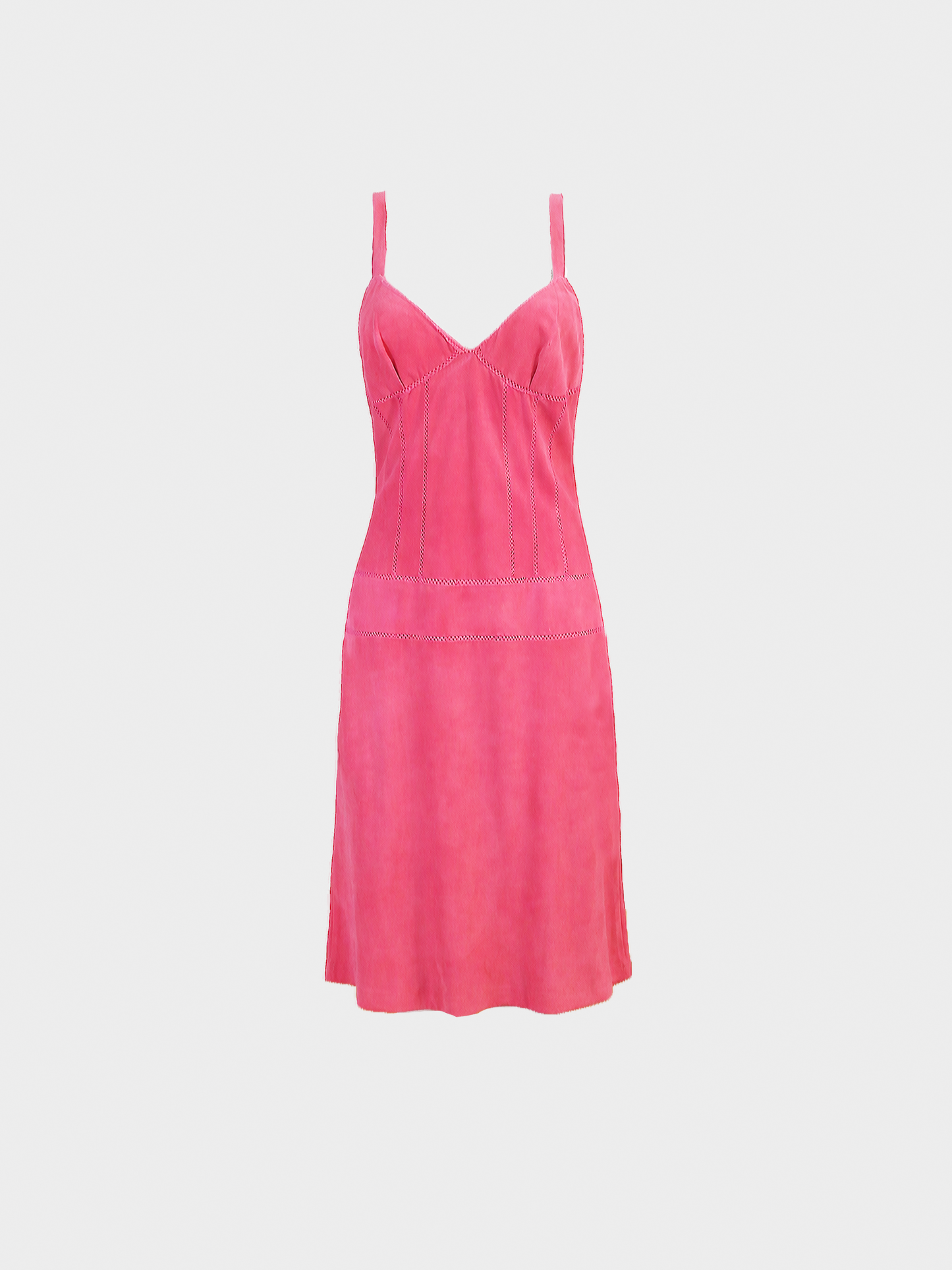 Christian Dior 2000s Pink Suede Leather Dress