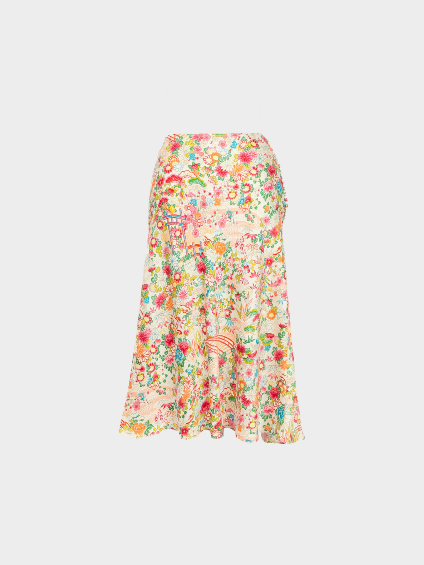 Christian Dior SS 2002 Matching Floral Print Cardigan, Top, and Skirt Set