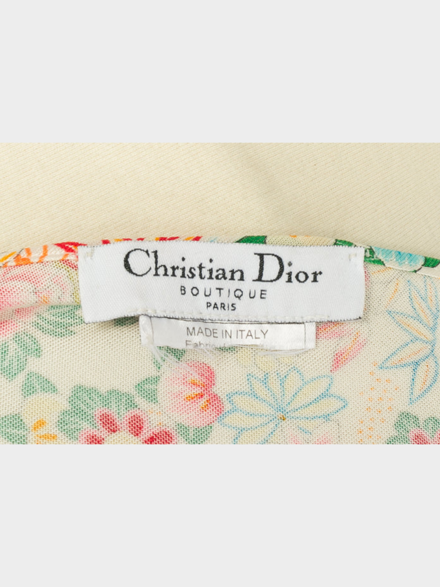 Christian Dior SS 2002 Matching Floral Print Cardigan, Top, and Skirt Set