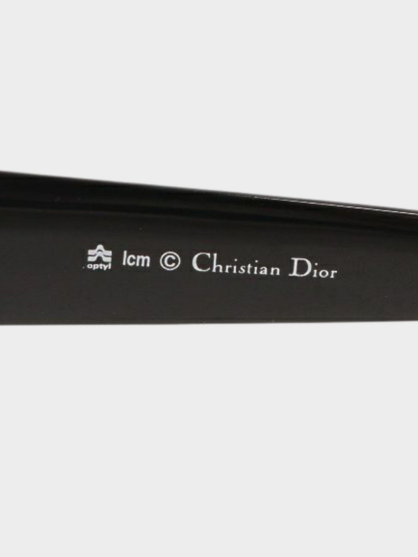 Christian Dior 2010s Black Oval Sunglasses