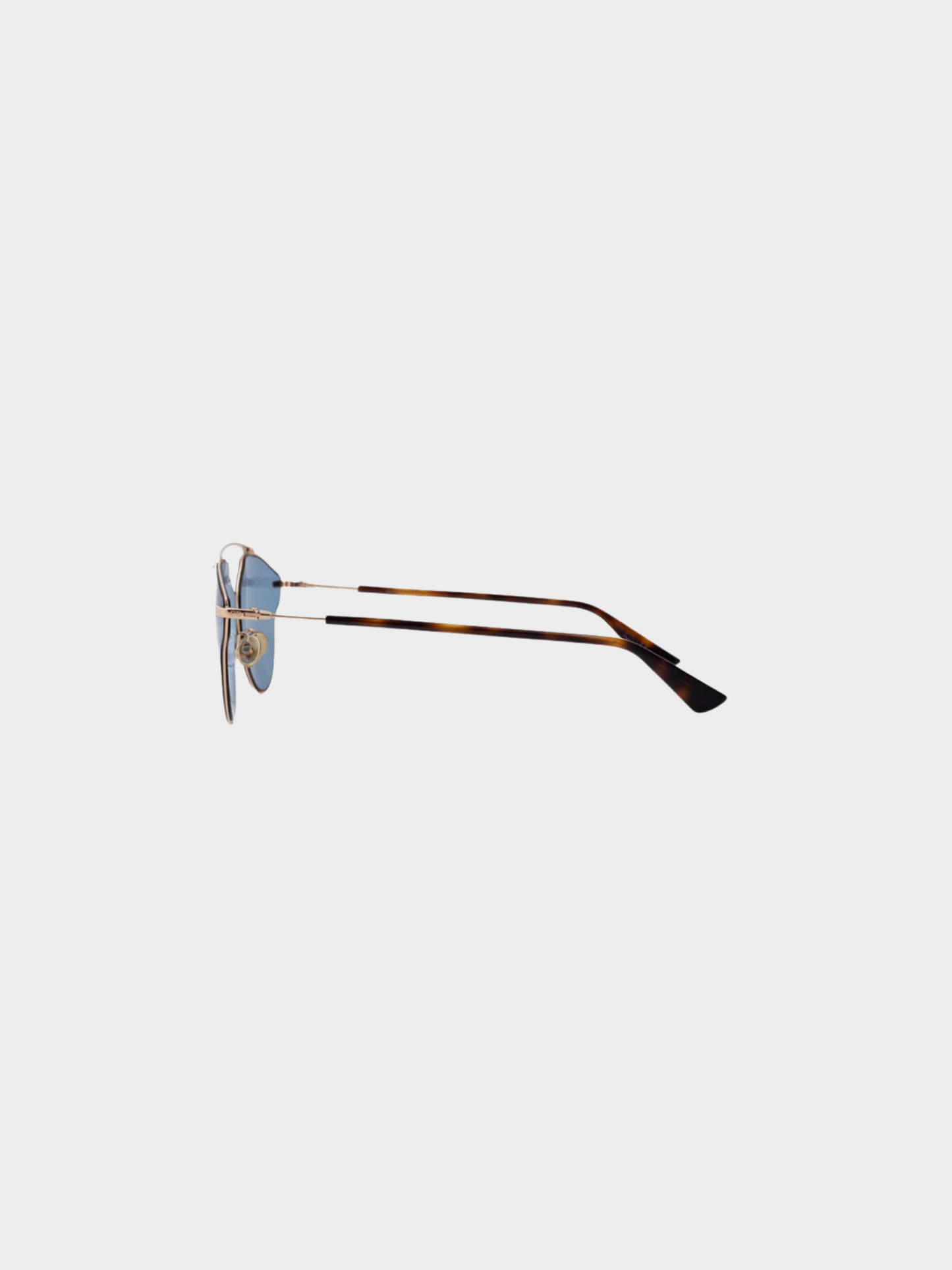 Christian Dior 2010s DiorSoRealPop Gold-Copper, Havana, & Blue Sunglasses