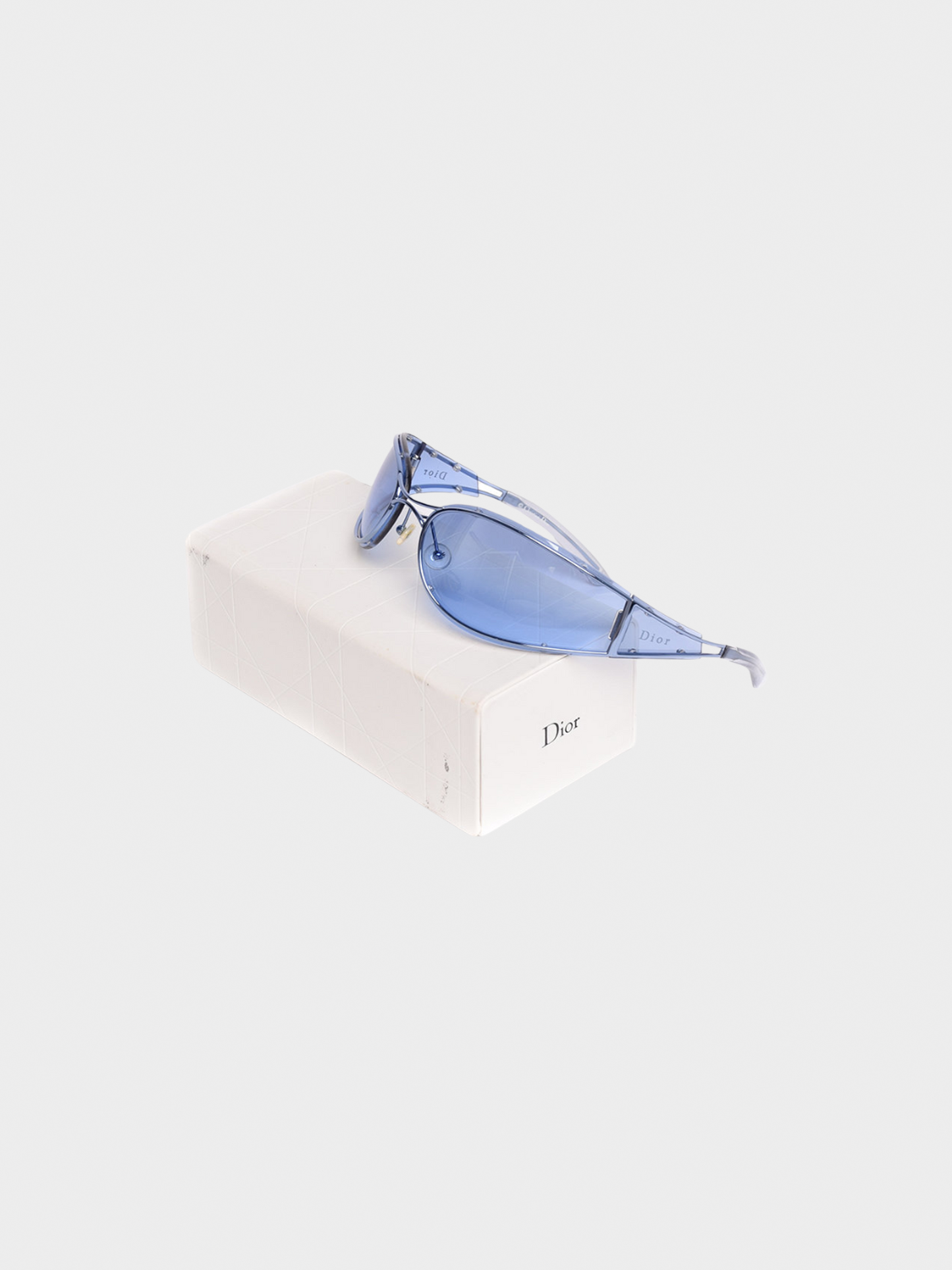 Christian Dior SS 2001 Blue Trailor Park Glasses