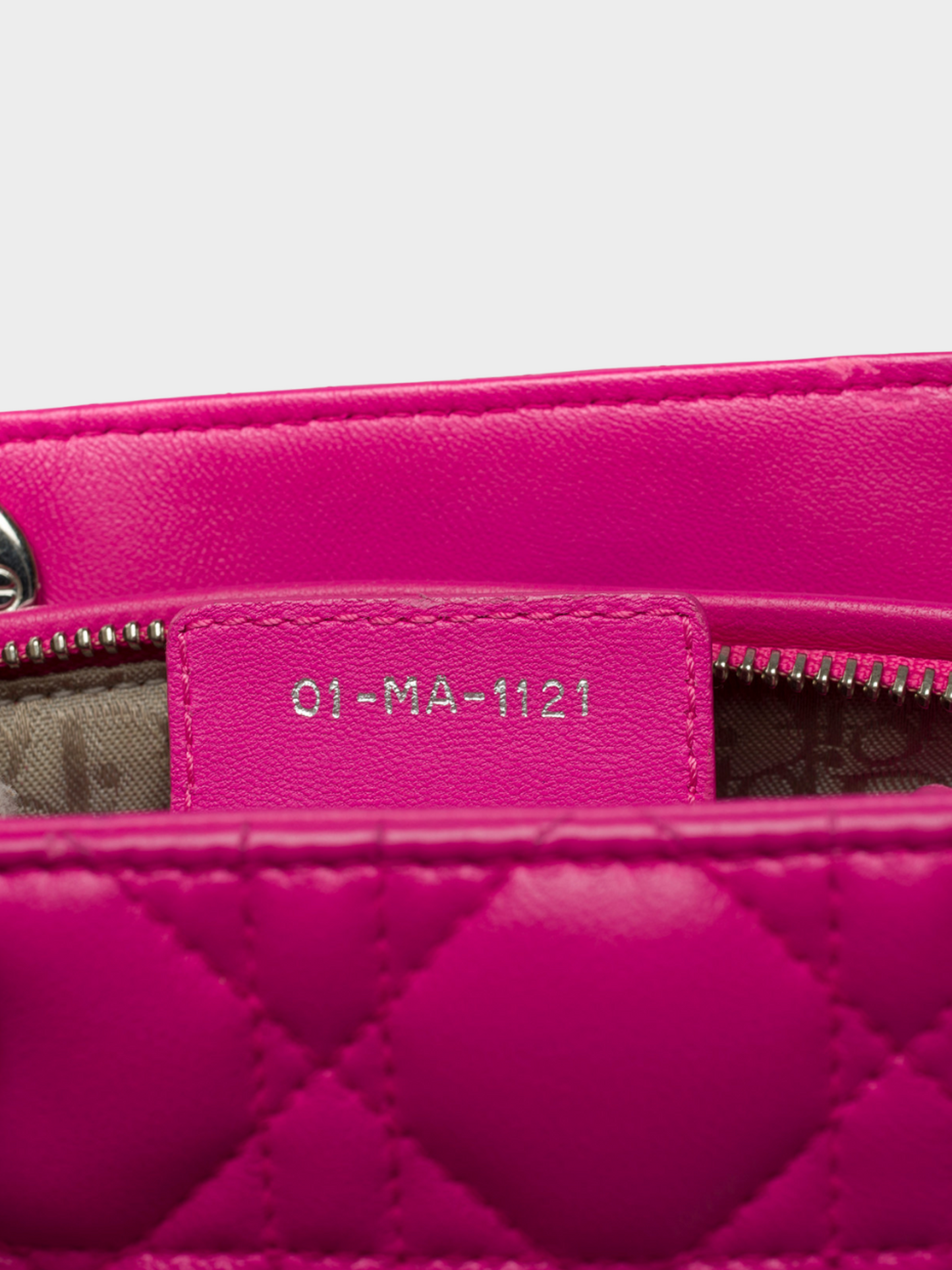 Christian Dior 2011 Bright Pink Medium Cannage Lady Dior Bag