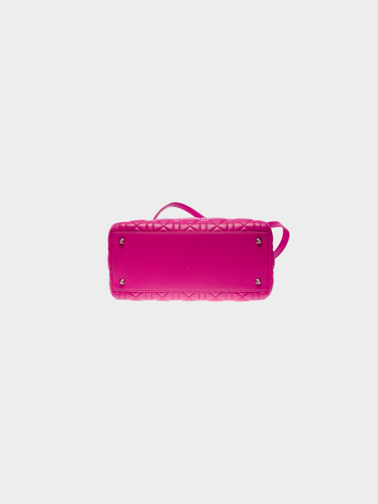 Christian Dior 2011 Bright Pink Medium Cannage Lady Dior Bag