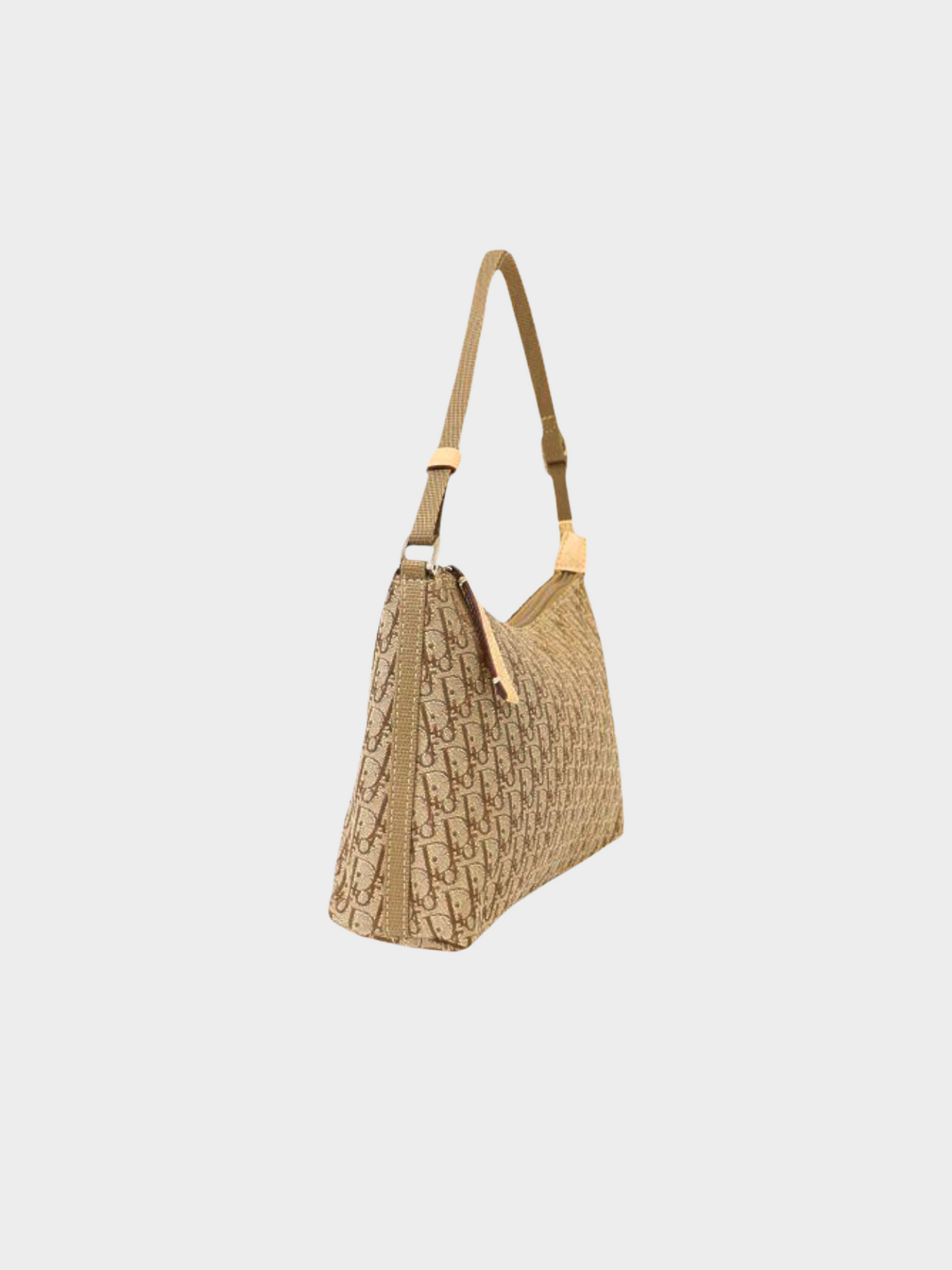 Christian Dior 2004 Brown Monogram Trotter Pattern One-Shoulder Bag