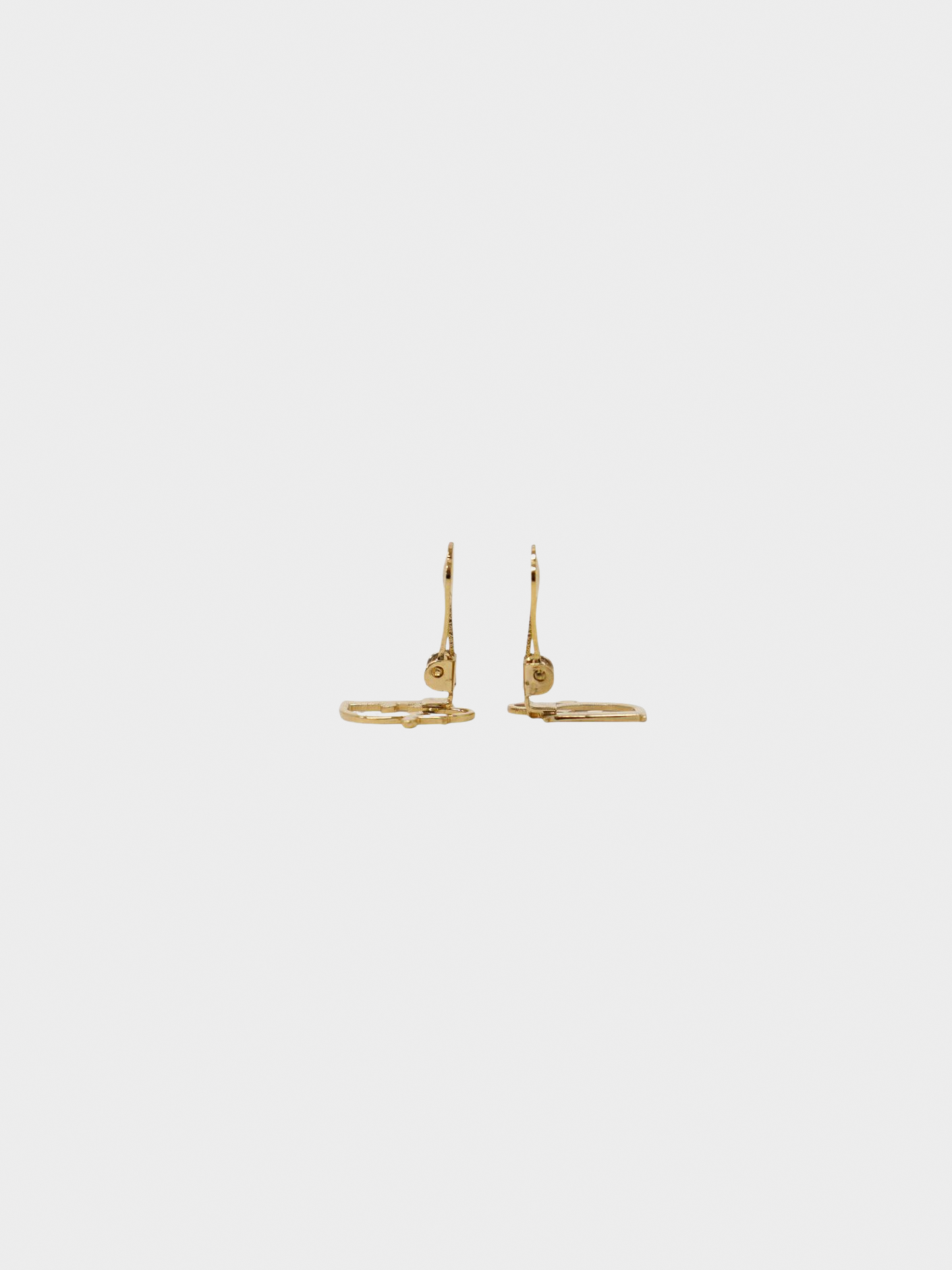 Christian Dior 2000s Gold Logo Mania Earrings