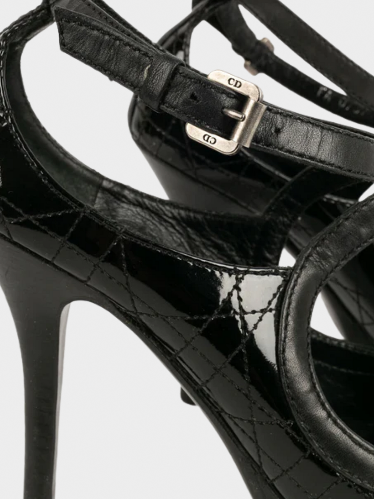 Christian Dior 2000s Black Patent Leather Heels