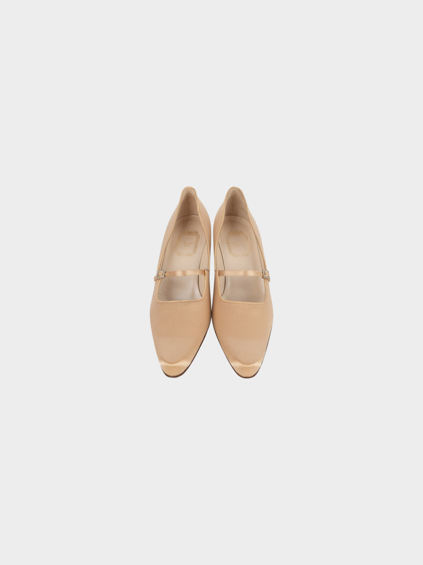 Christian Dior 1990s Beige Stiletto Mules