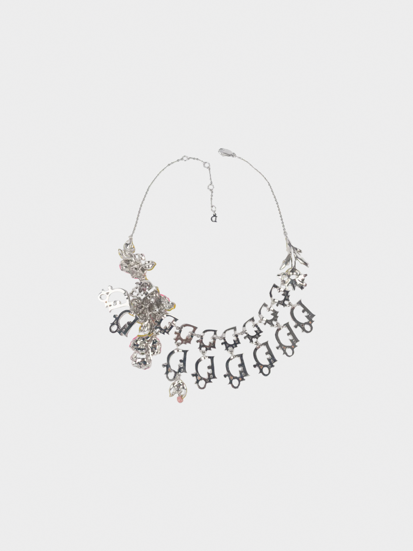 Christian Dior 2000s Enameled Floral Necklace